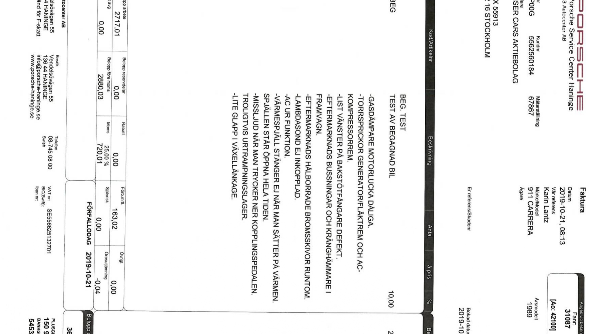 Documentation for 1989 Porsche 911 Carrera 3.2 Targa (3)