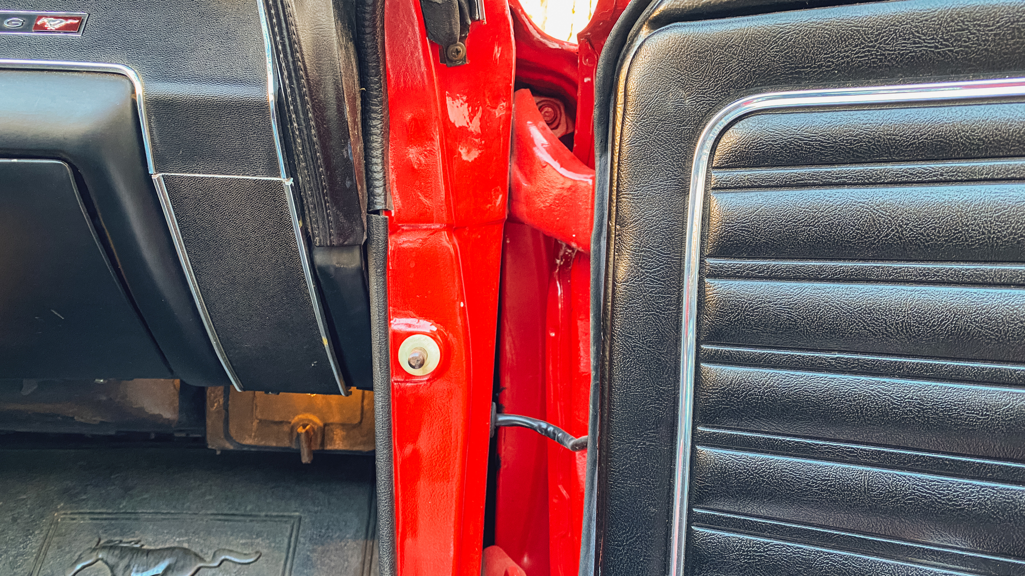 Interiörbild 1968 Ford Mustang 302ci Cabriolet (10)