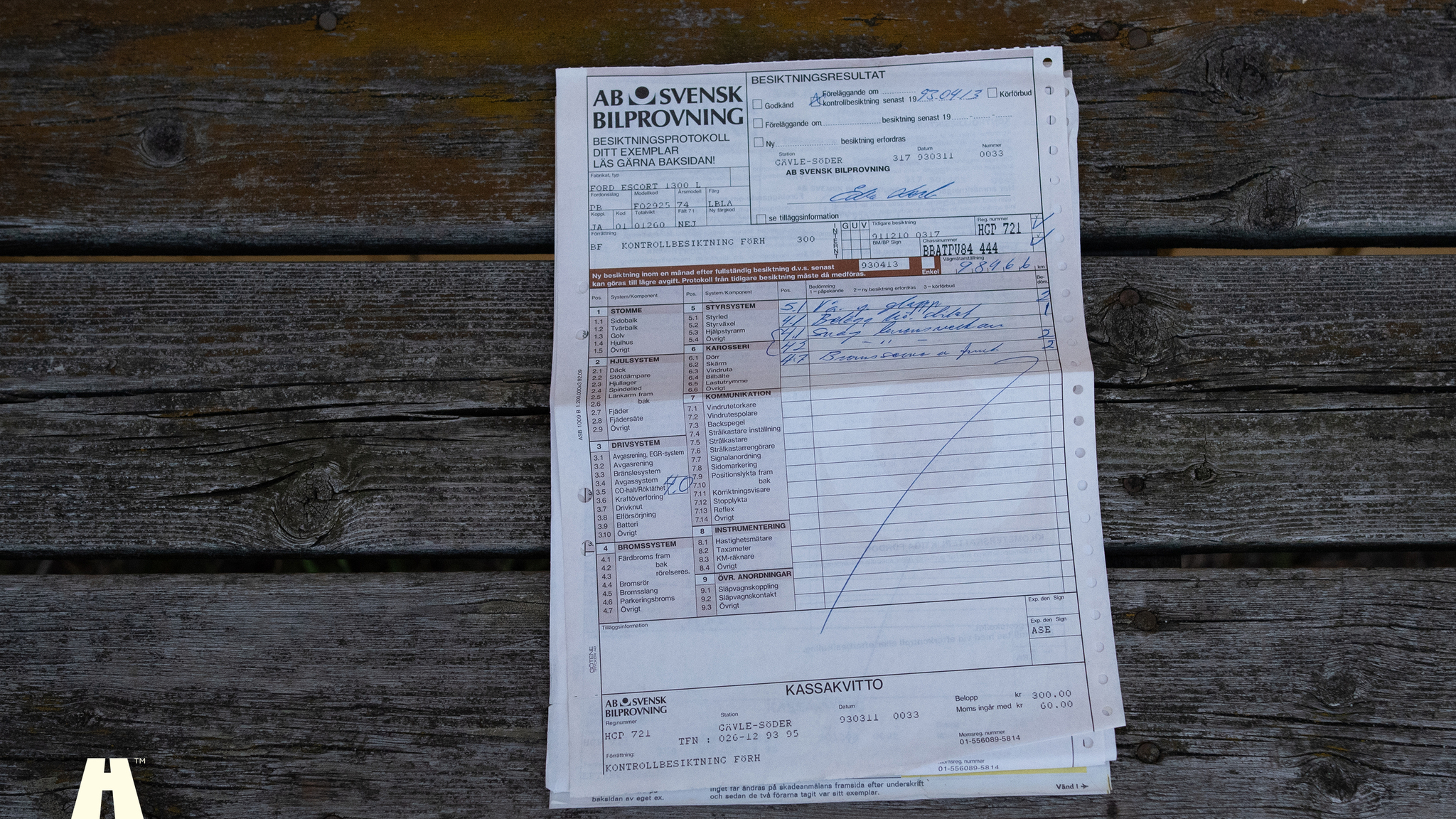 Dokumentation för 1974 Ford Escort MK1