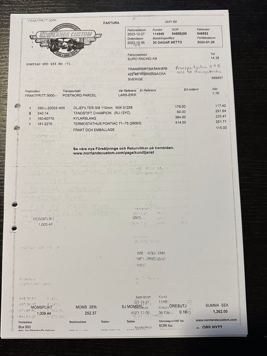 Documentation for 1971 Pontiac GTO 455 HO Convertible 