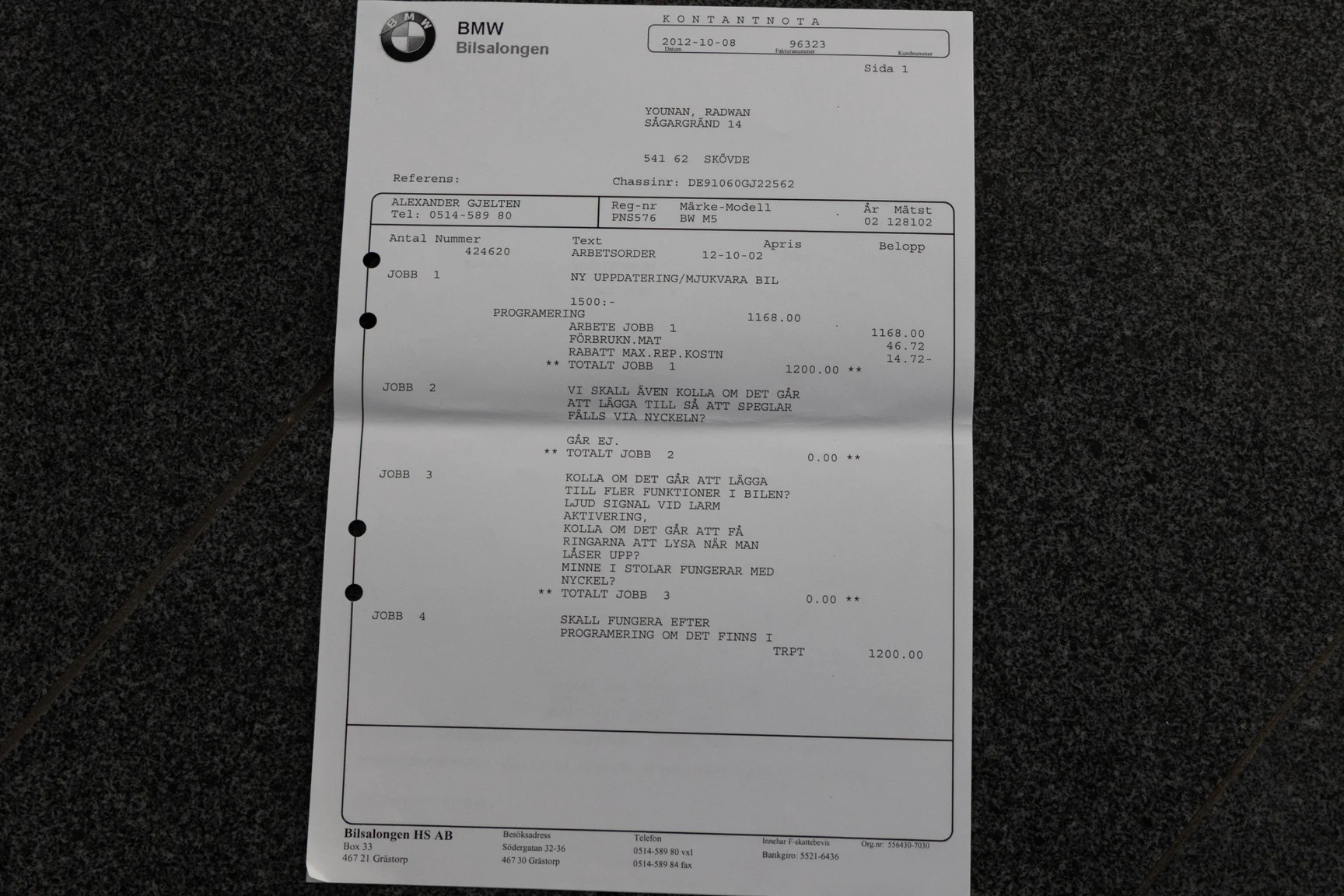 Dokumentation för 2002 BMW M5 E39 (30)