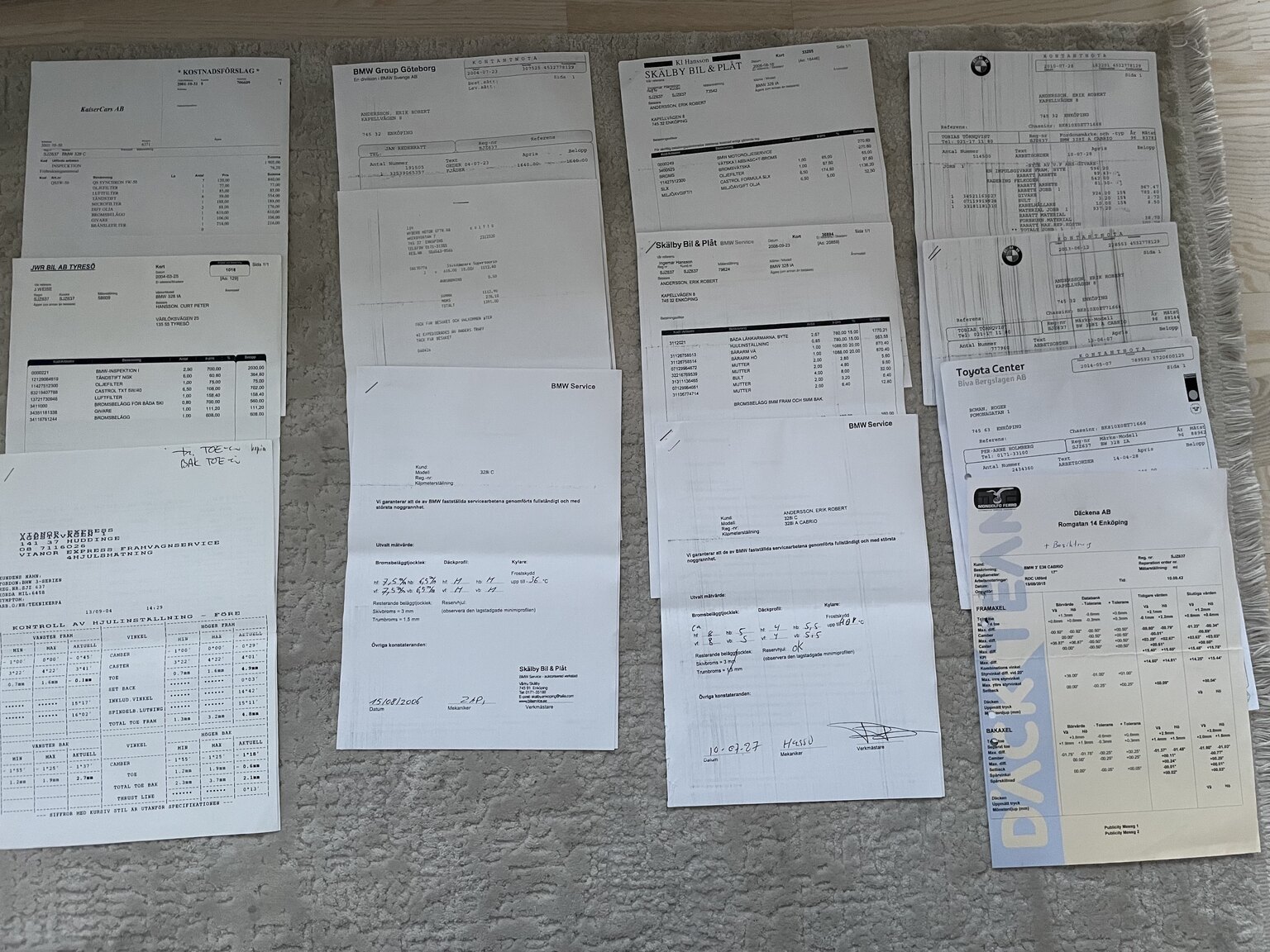Documentation for 1995 BMW 328 iA Convertible