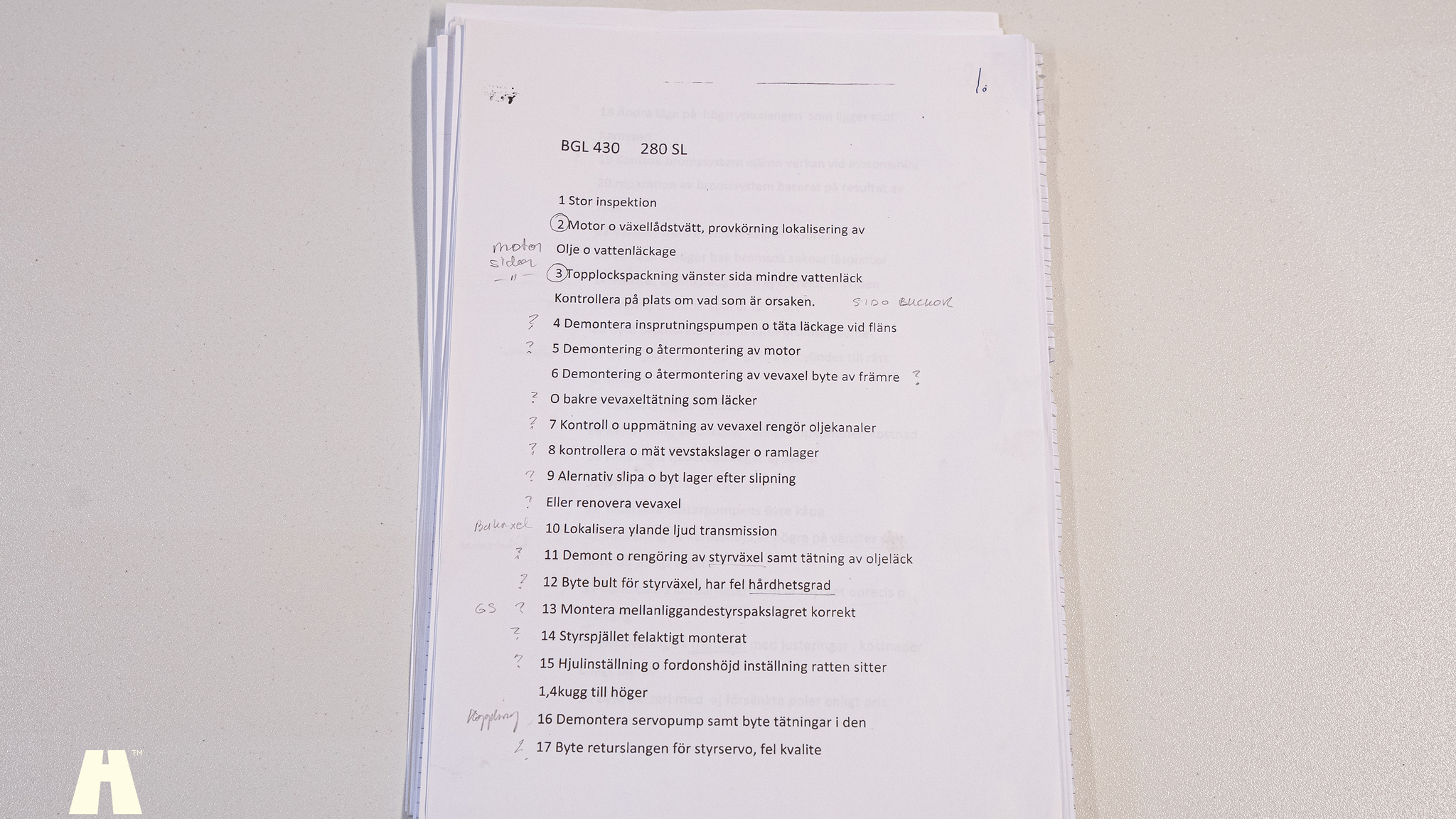 Dokumentation för 1970 Mercedes 280 SL Pagoda (41)