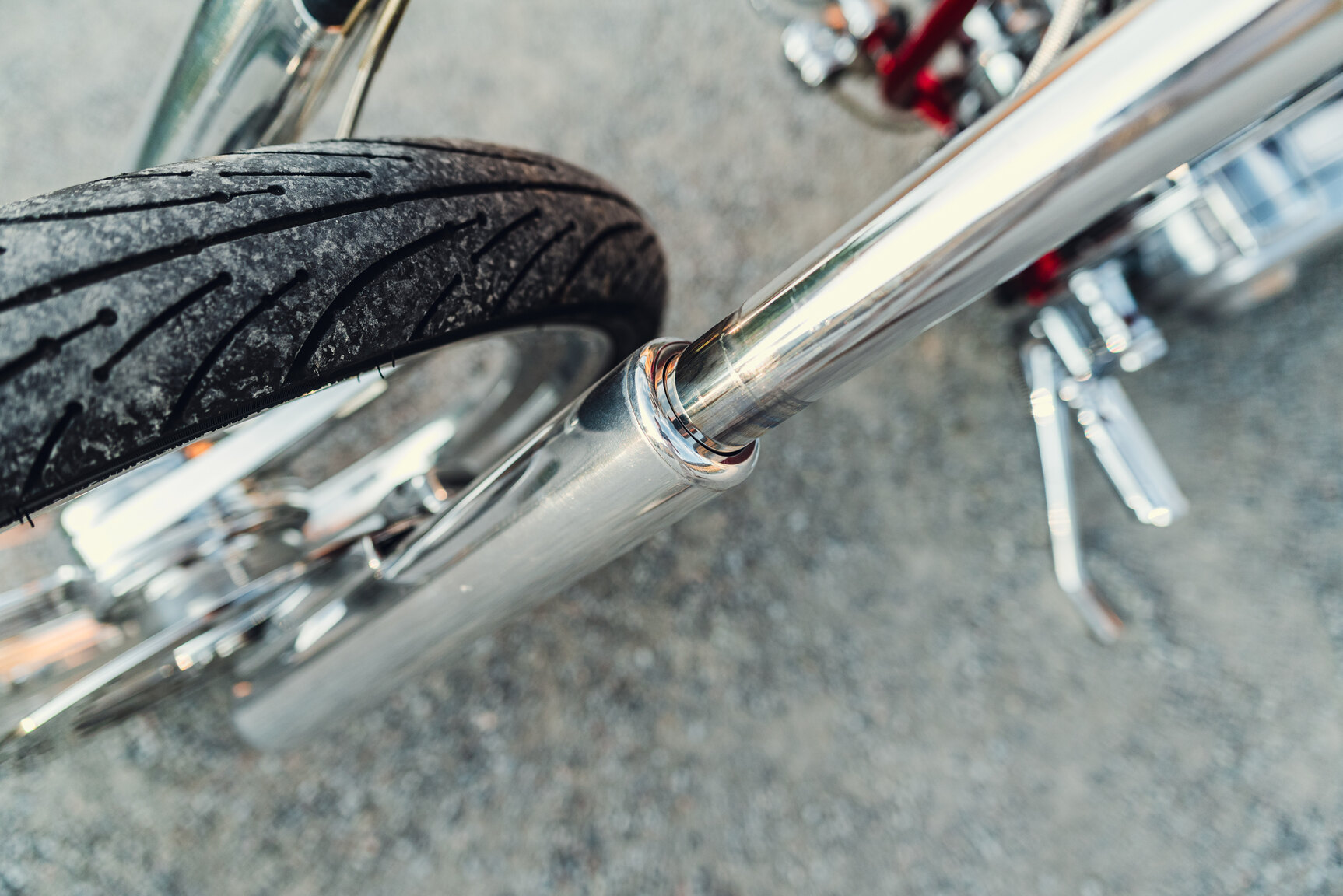 Image of 2001 Unique Custom Cycles Red Inferno mechanics