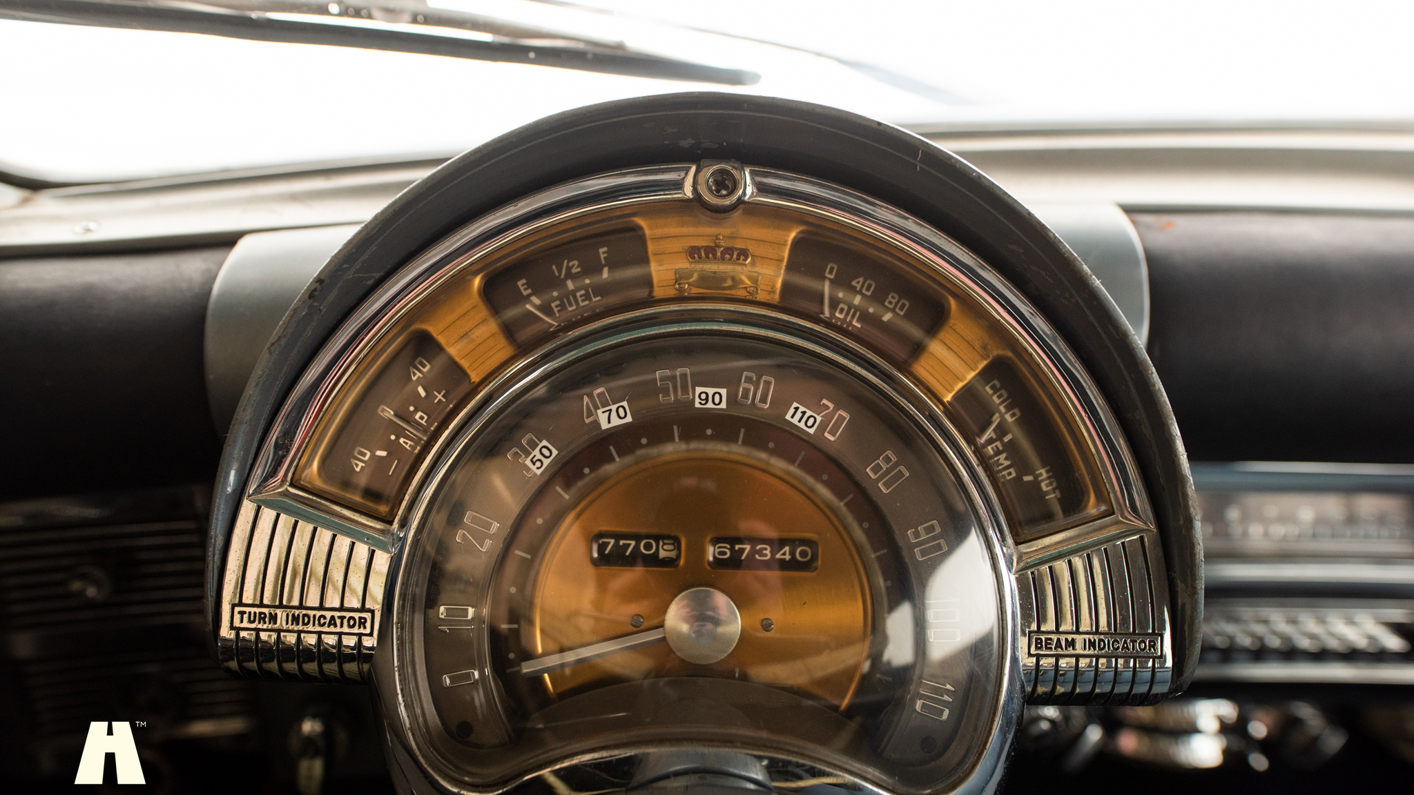 Interiörbild 1950 Chrysler Windsor Club Coupé (4)