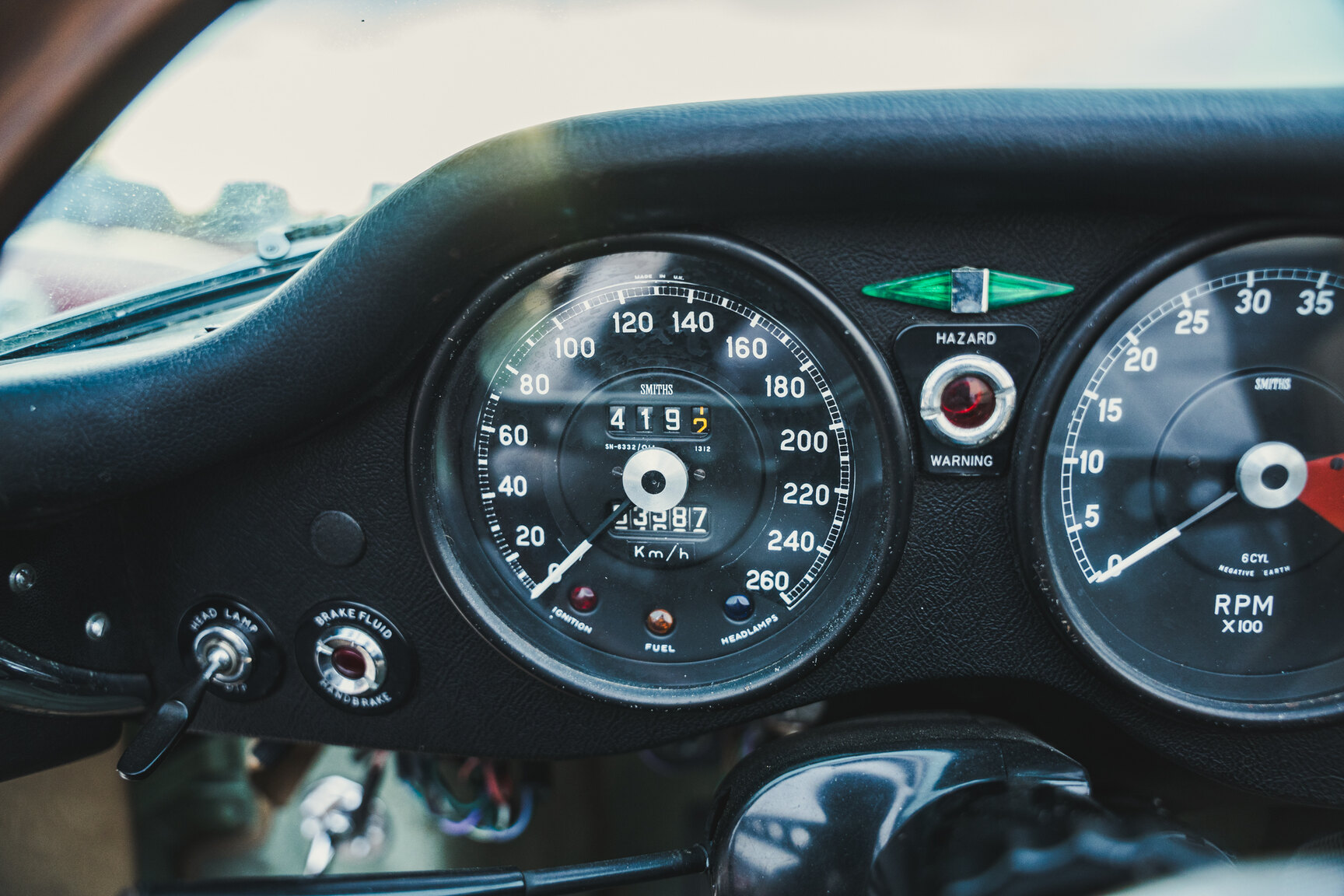 Interiörbild 1970 Jaguar E-Type Roadster