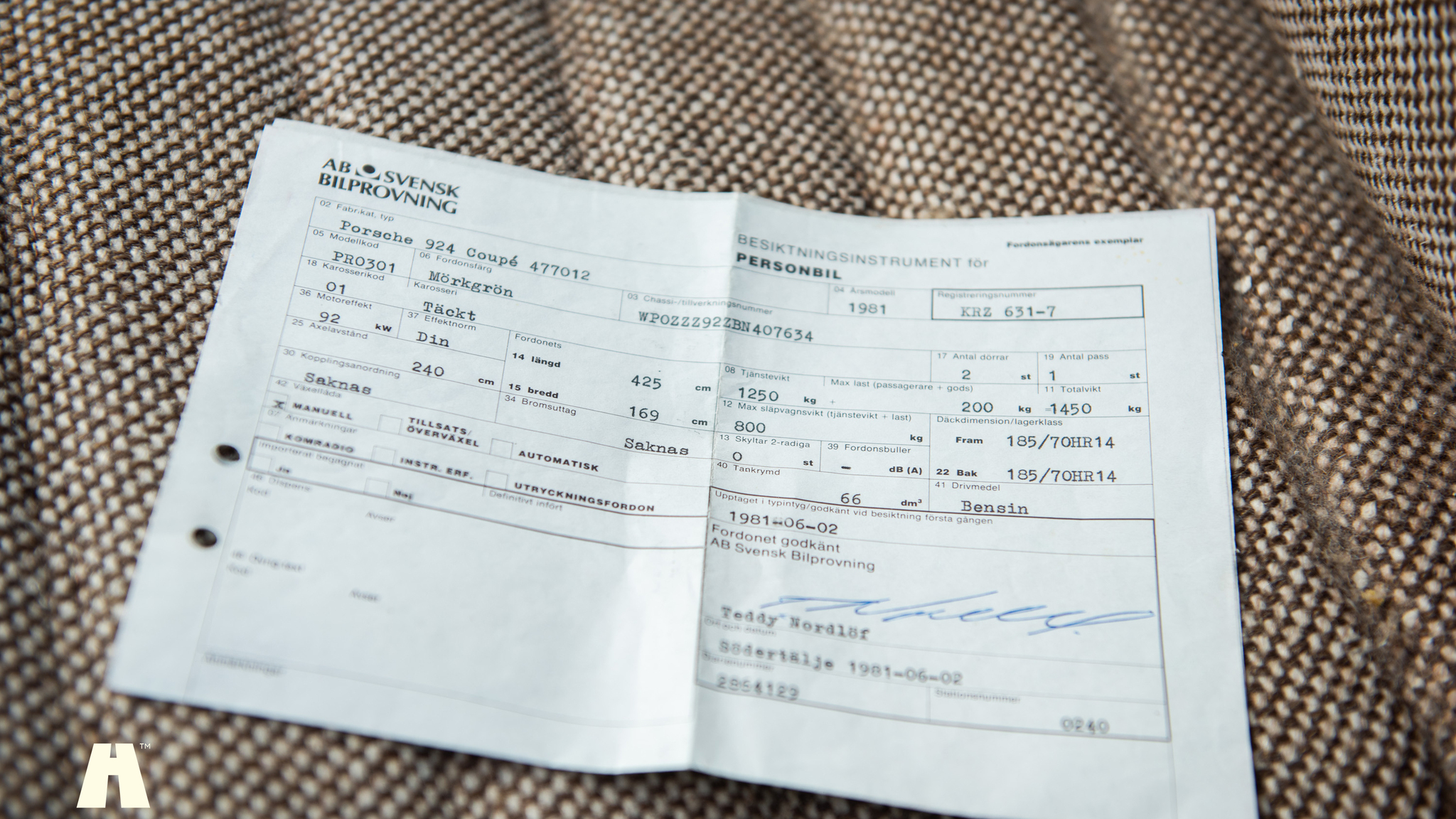 Documentation for 1981 Porsche 924 (10)