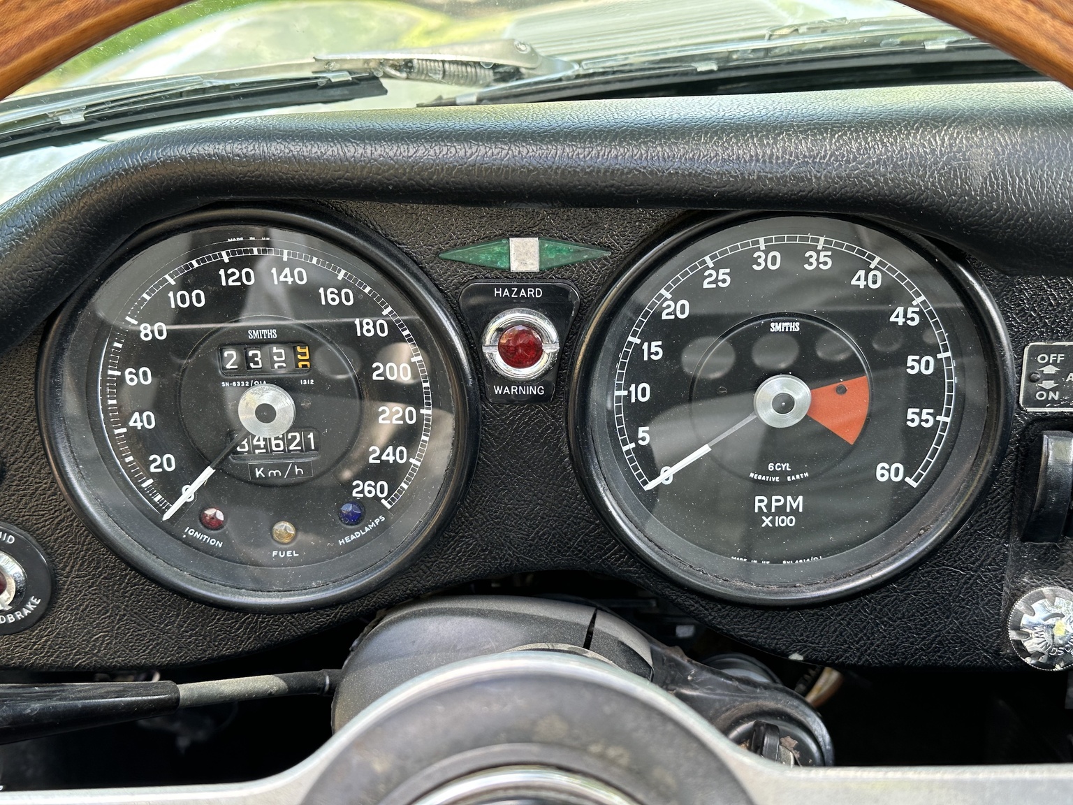 Interiörbild 1969 Jaguar E-Type