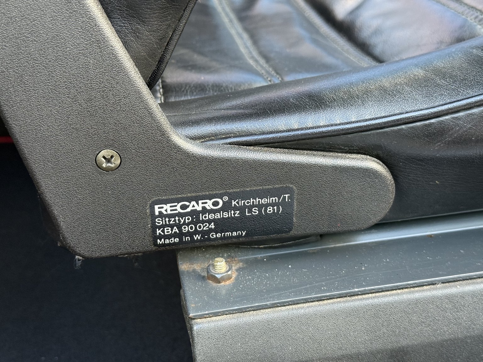 Interiörbild 1984 BMW 635CSi