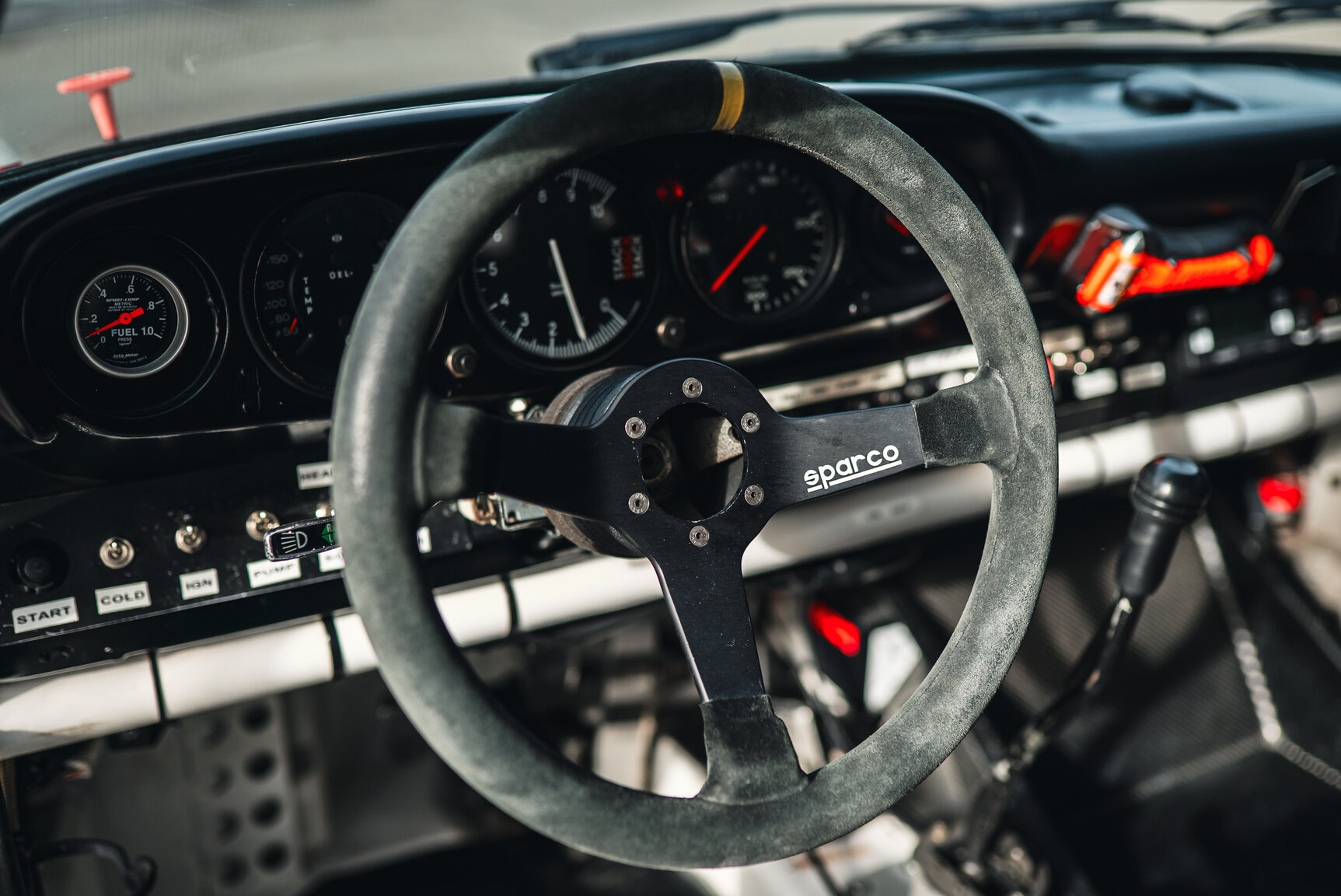 Interiörbild 1977 Porsche 911 RSR Rallycar