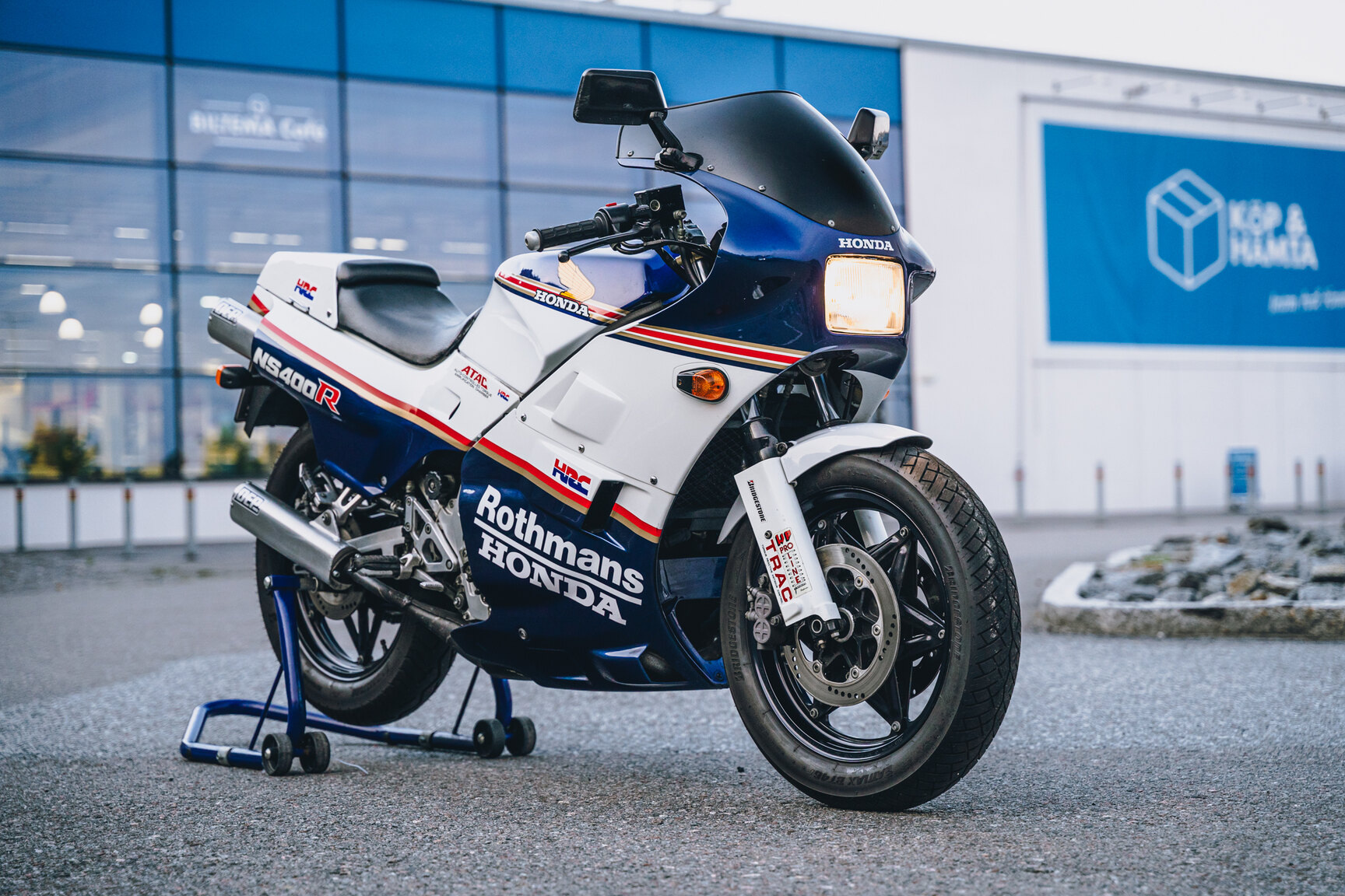 Exterior image of 1986 Honda NS400R Rothmans Replica