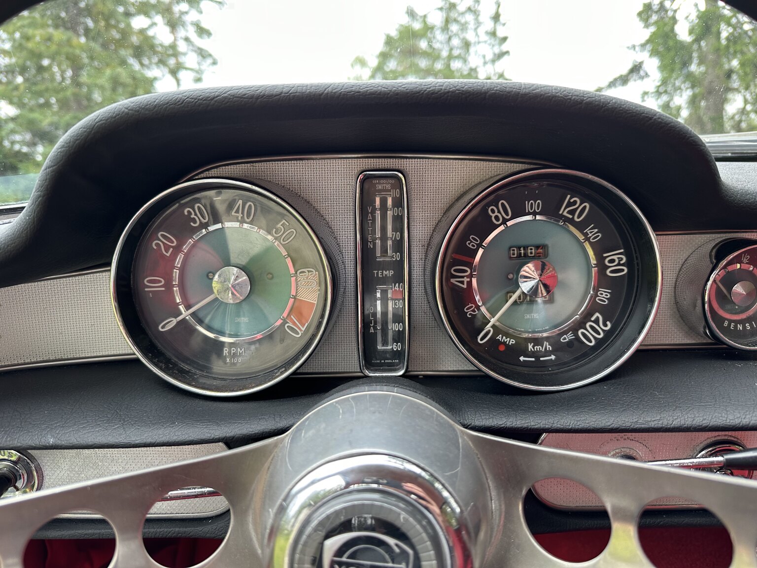Innenraumfoto von 1964 Volvo P 1800 S