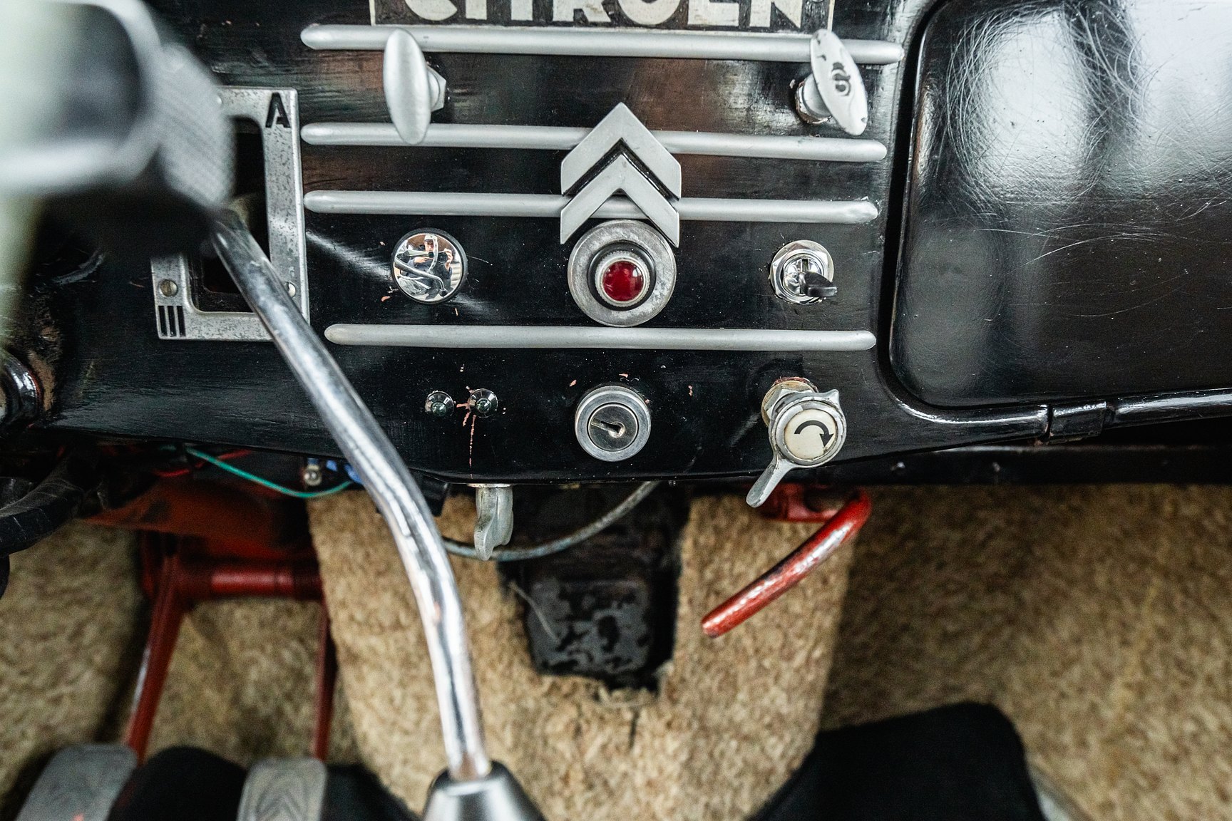 Interiörbild 1951 Citroën Berline 11 Sport