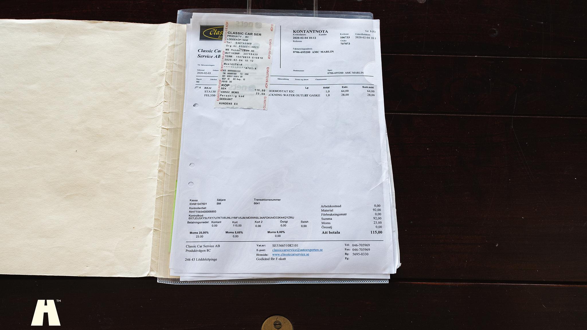 Dokumentation, 1965 AMC Rambler Marlin 327 CUI 5.4 V8