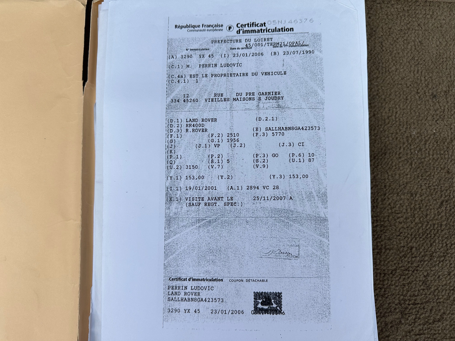 Documentation for 1990 Range Rover Classic