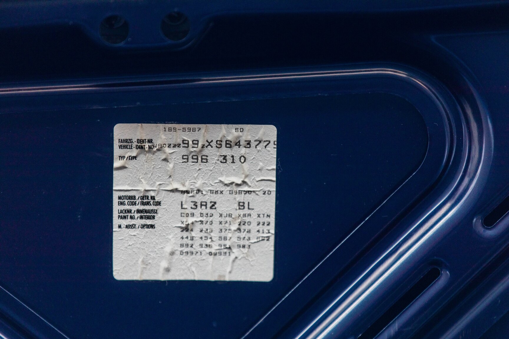 Innenraumfoto von 1999 Porsche 911 Carrera Cabriolet