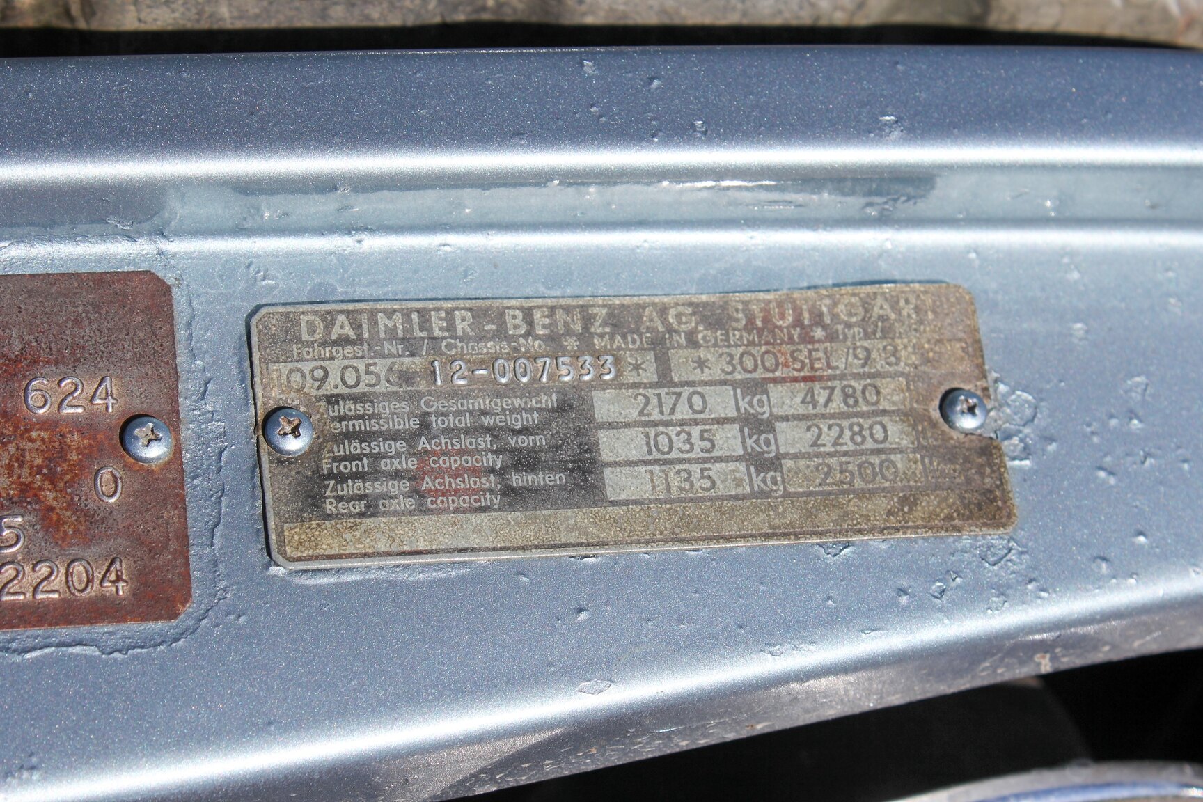 1972 Mercedes-Benz 300 SEL 3.5, Mekanik