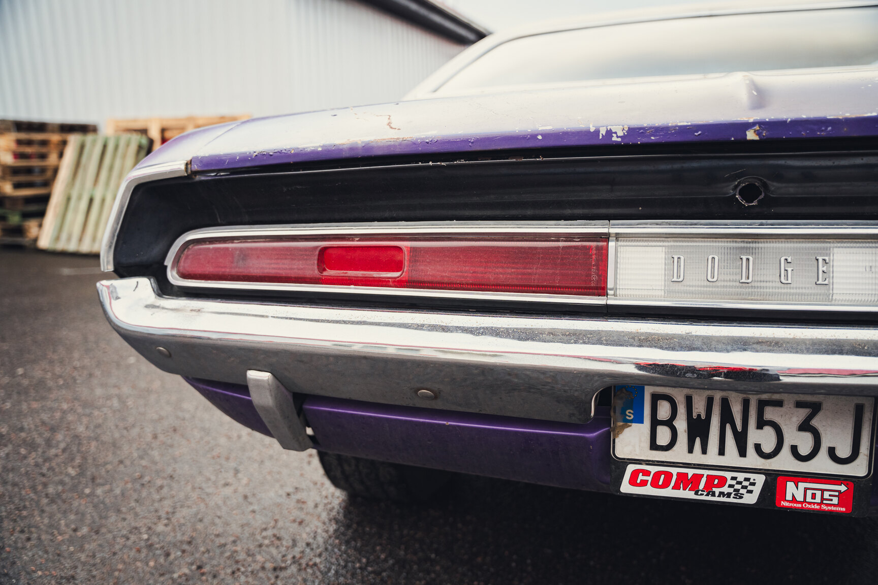 Exteriörbild på 1970 Dodge Challenger - Ett sista race