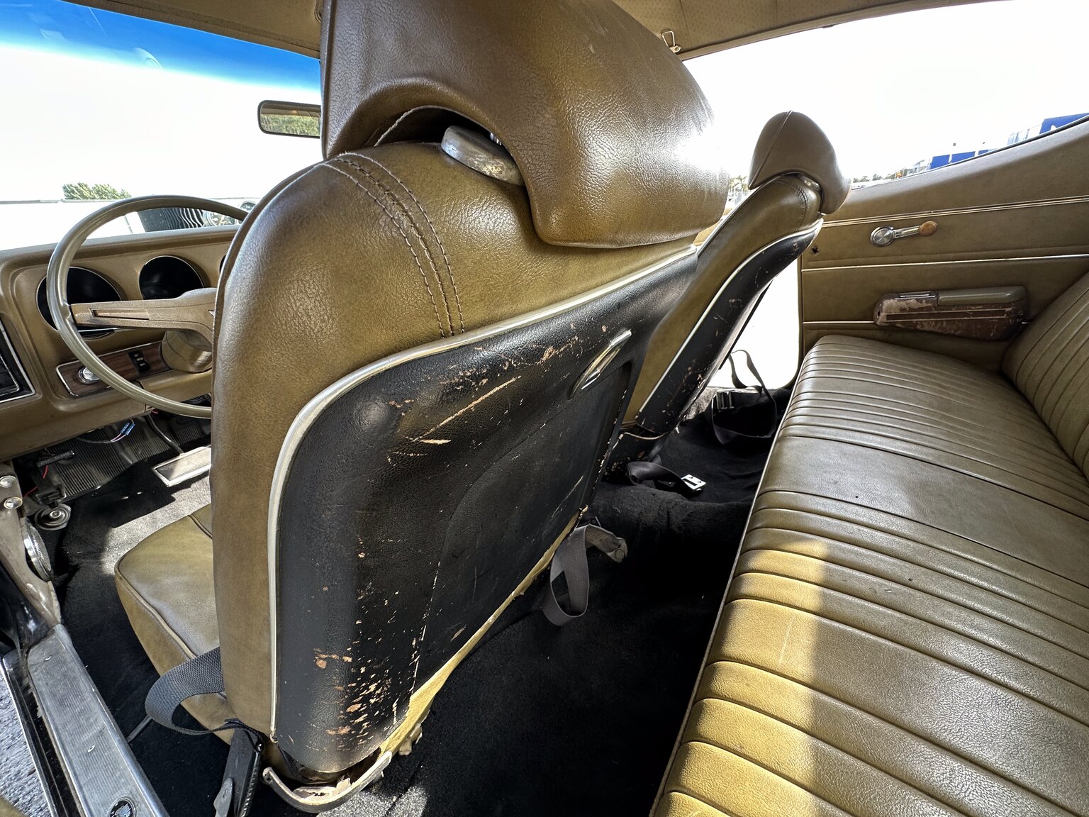 Interiörbild 1969 Pontiac GTO 406cid 
