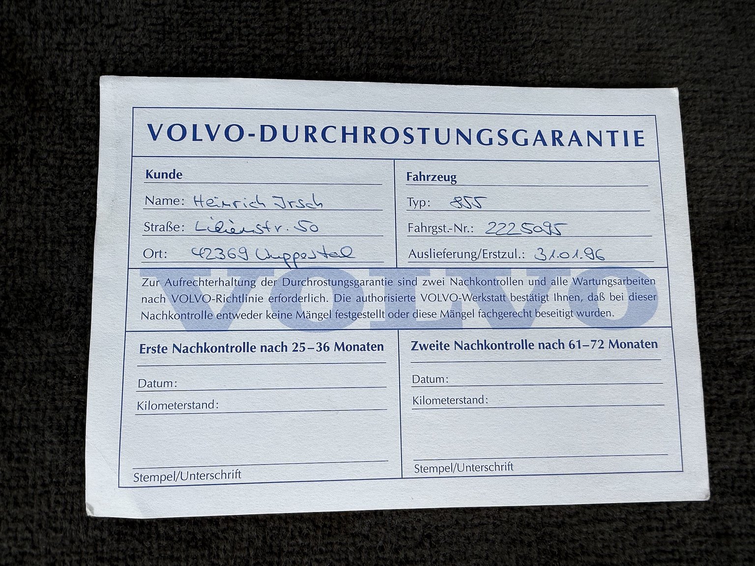 Dokumentation, 1996 Volvo 850 R "T-Röd" (10)