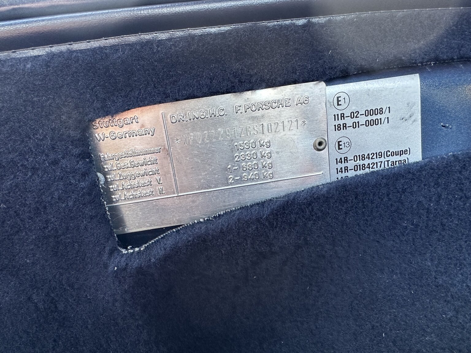 Interior image of 1986 Porsche 911 Carrera 3.2