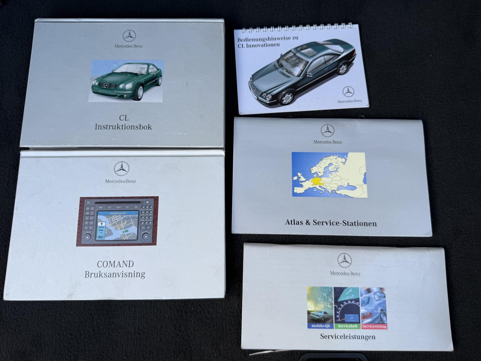 Documentation for 2000 Mercedes-Benz CL 500
