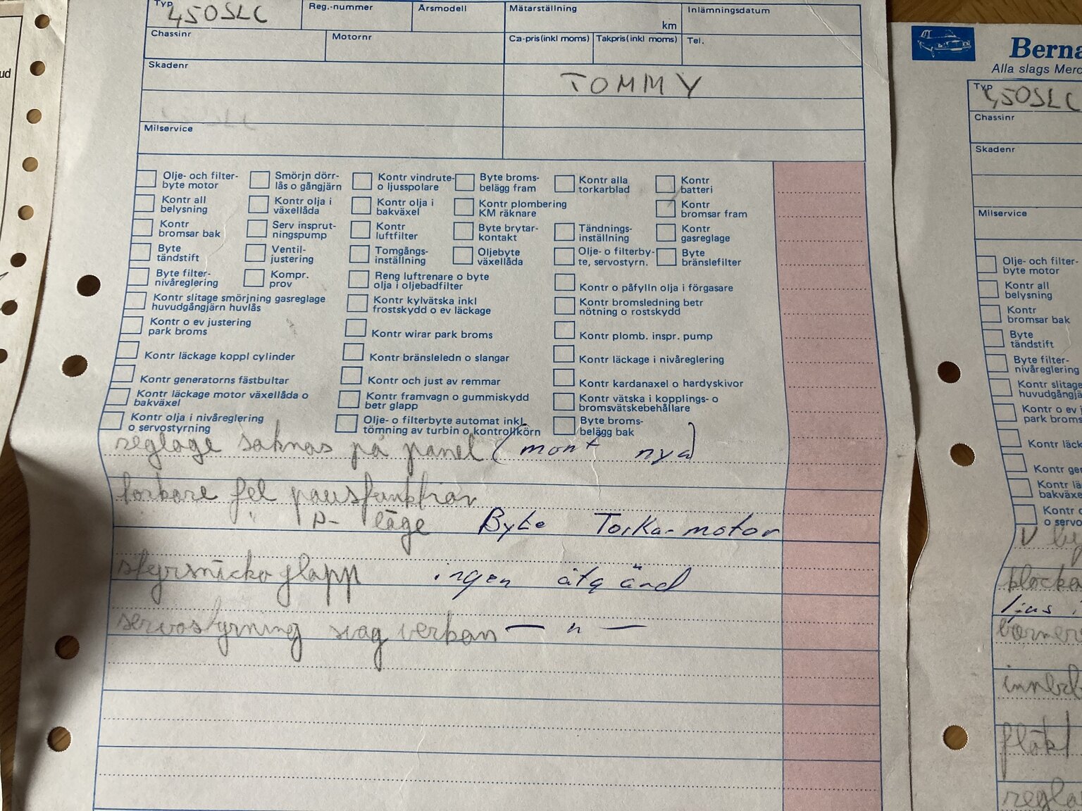 Documentation for 1973 Mercedes-Benz 450 SLC (5)