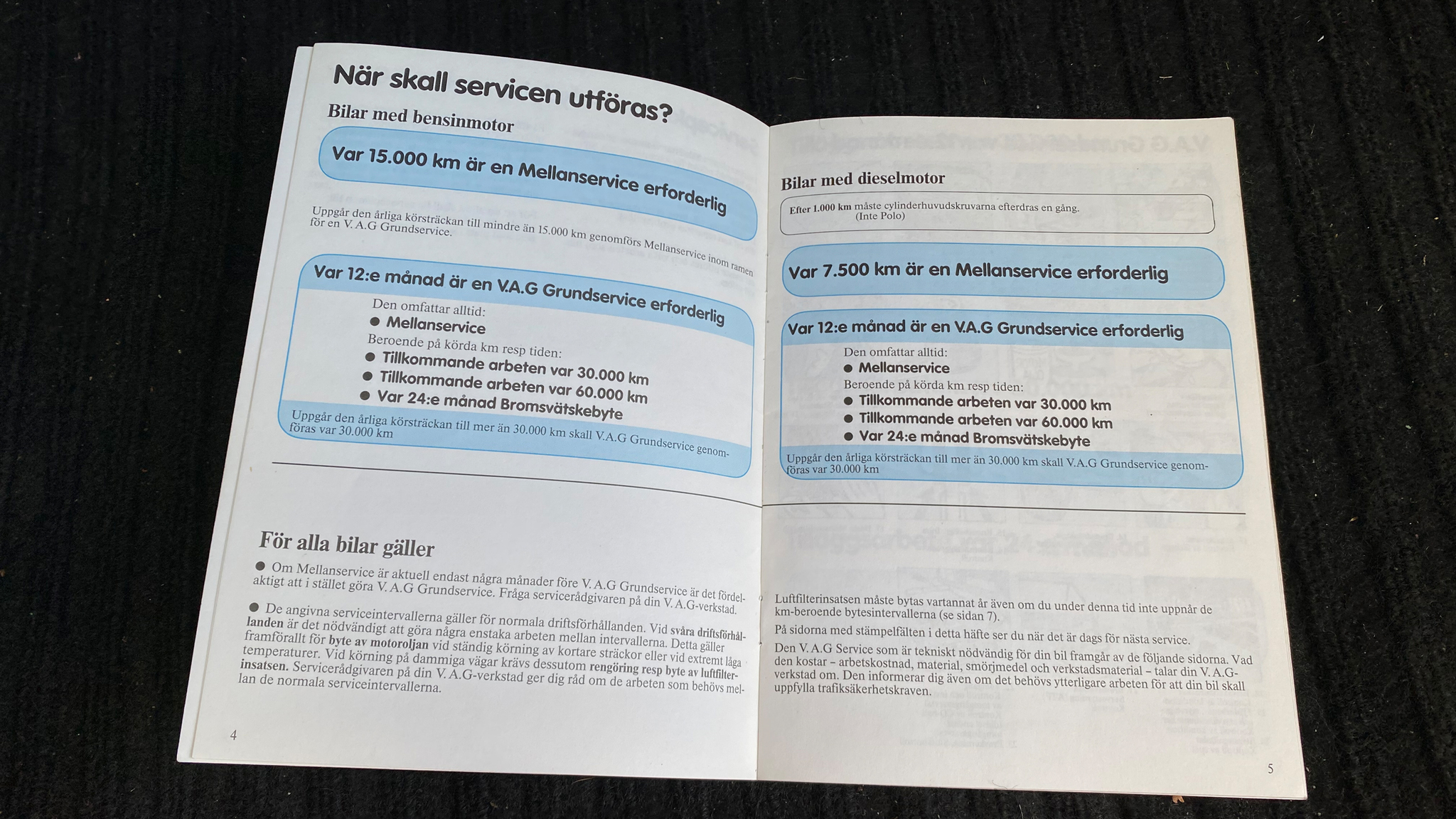 Dokumentation för 1987 Volkswagen Golf CL Syncro
