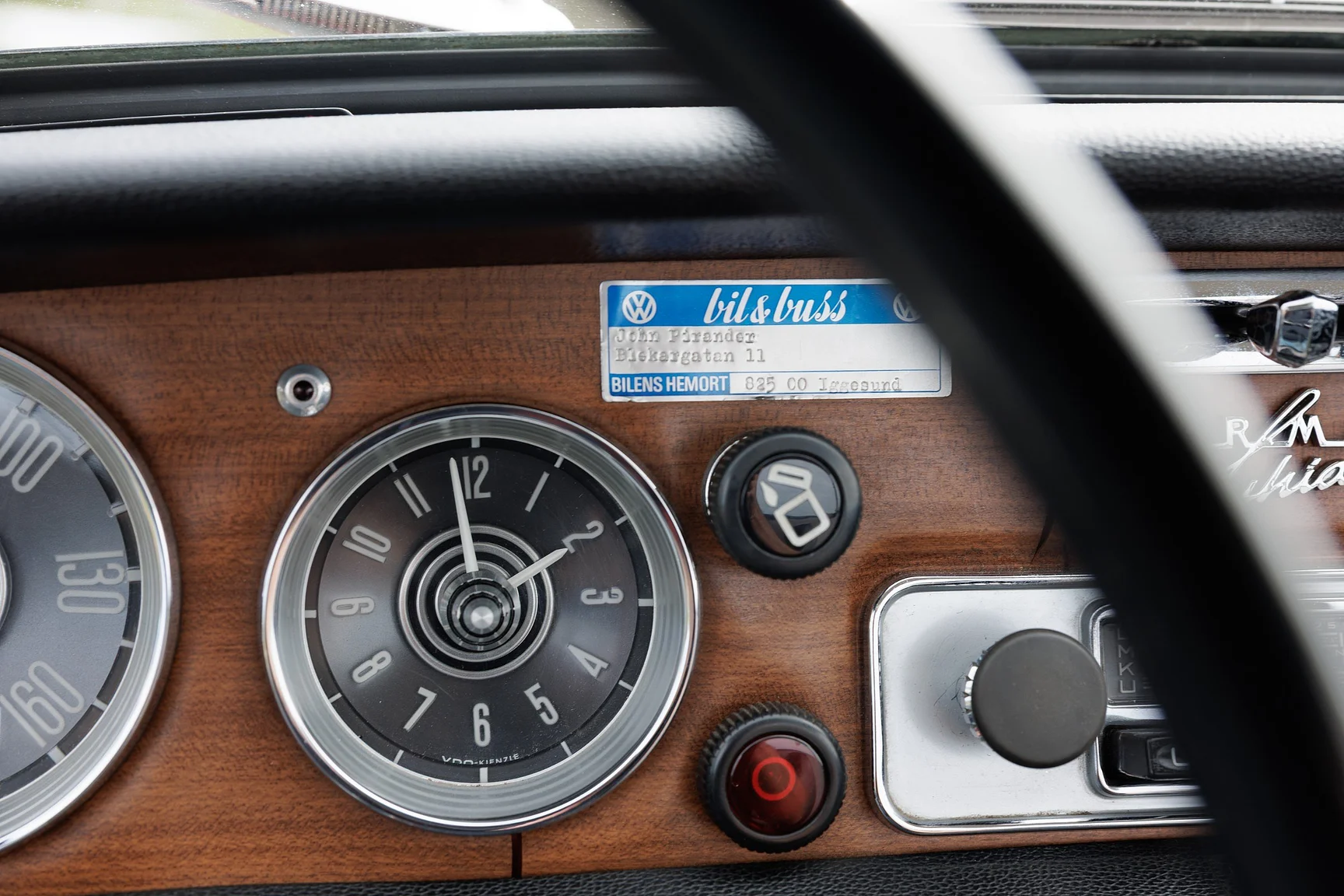 Innenraumfoto von 1968 Volkswagen Typ 34 1600 L Karmann-Ghia (58)