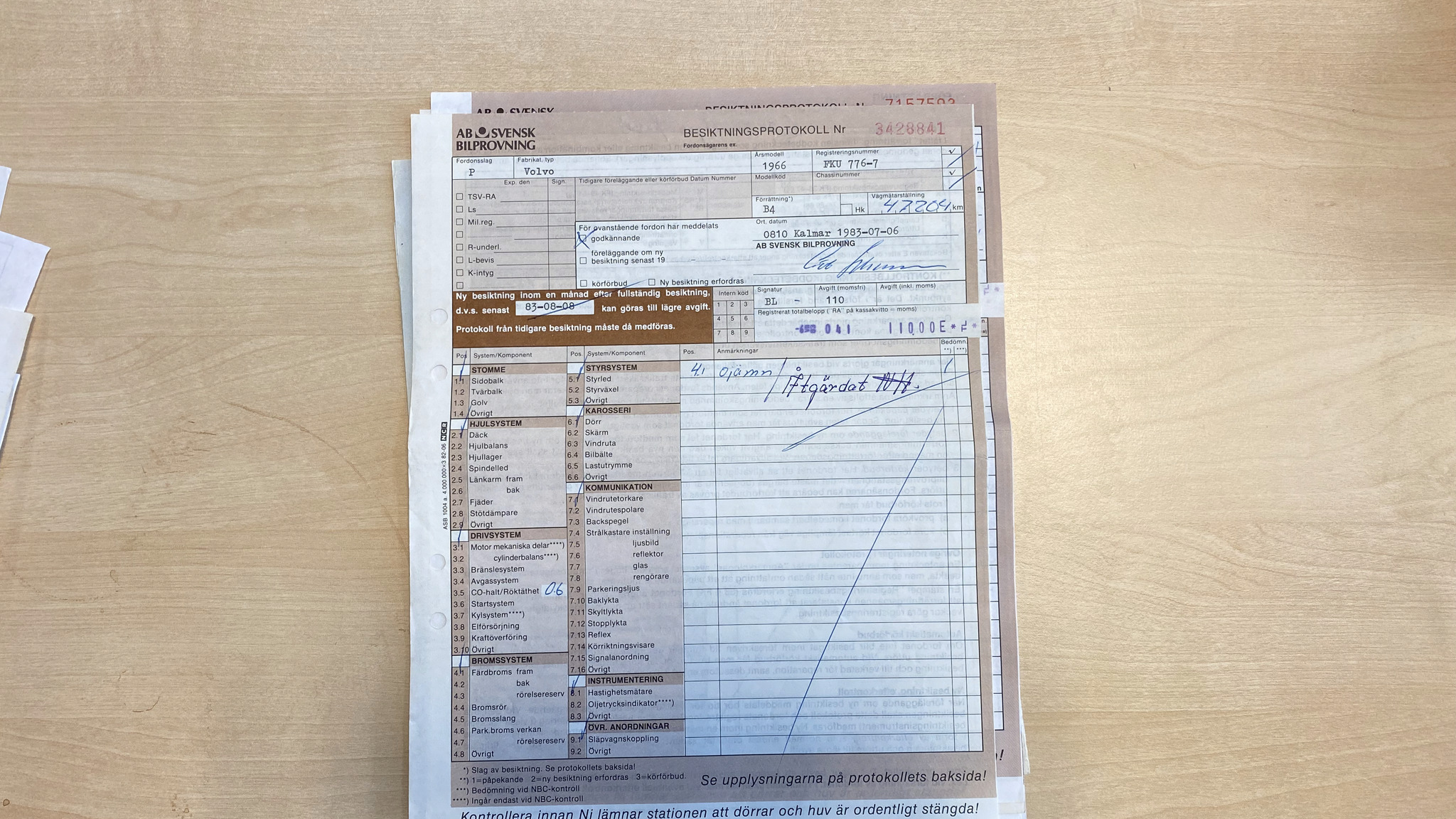 Dokumentation för 1966 Volvo Amazon (52)