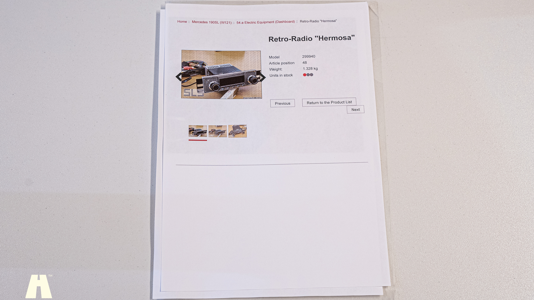 Dokumentation, 1970 Mercedes 280 SL Pagoda (36)