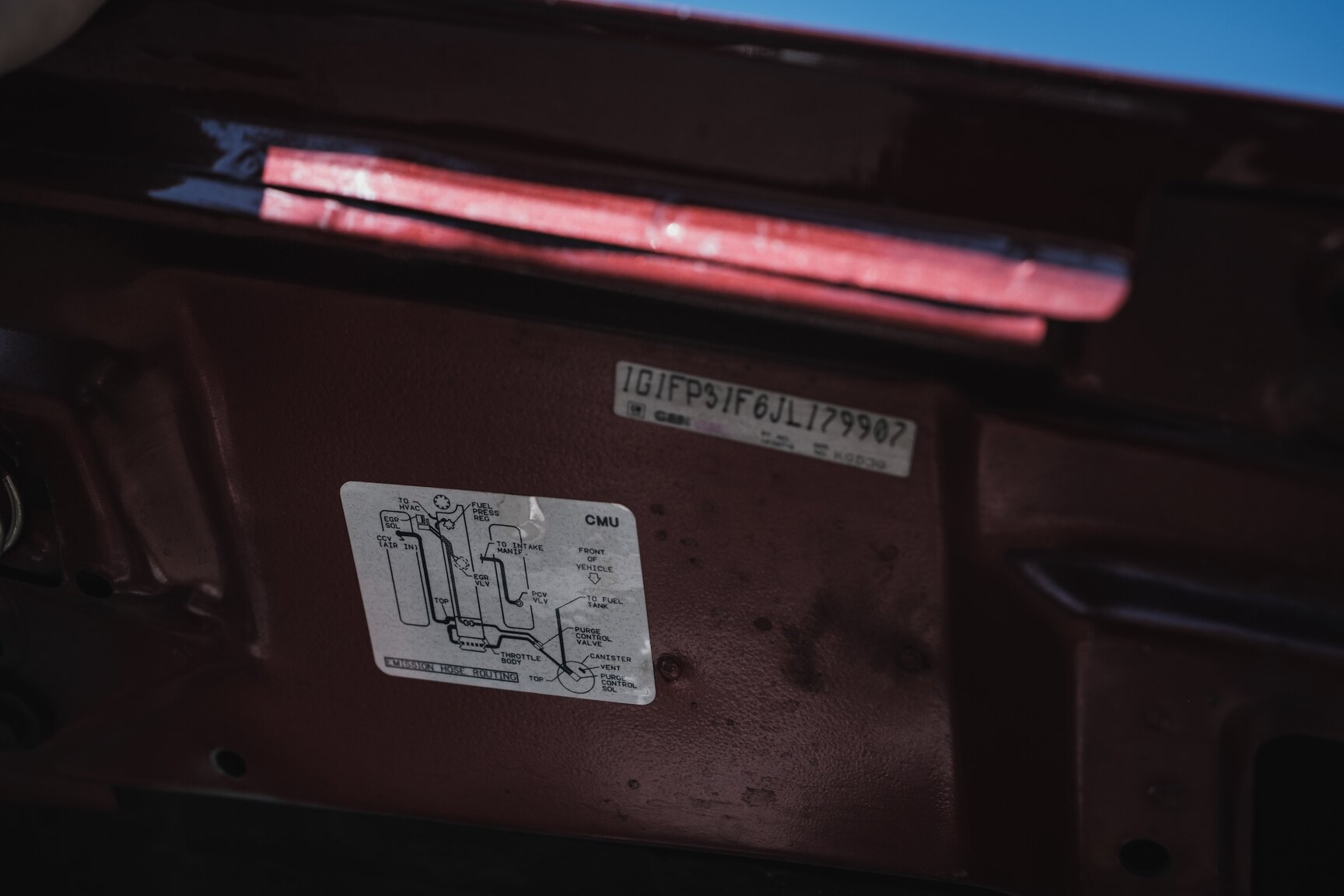 Image of 1988 Chevrolet Camaro Z28 Iroc-Z Convertible mechanics