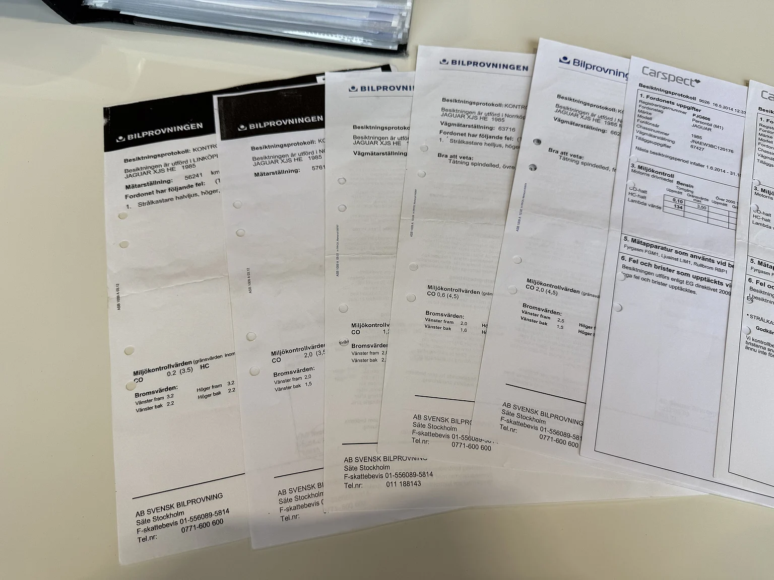 Dokumentation för 1985 Jaguar XJS HE (4)