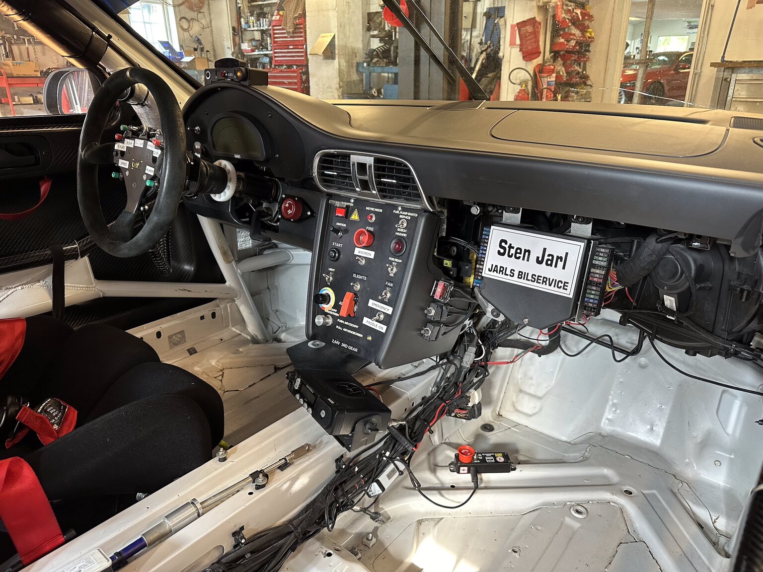 Interiörbild Porsche 997 Cup