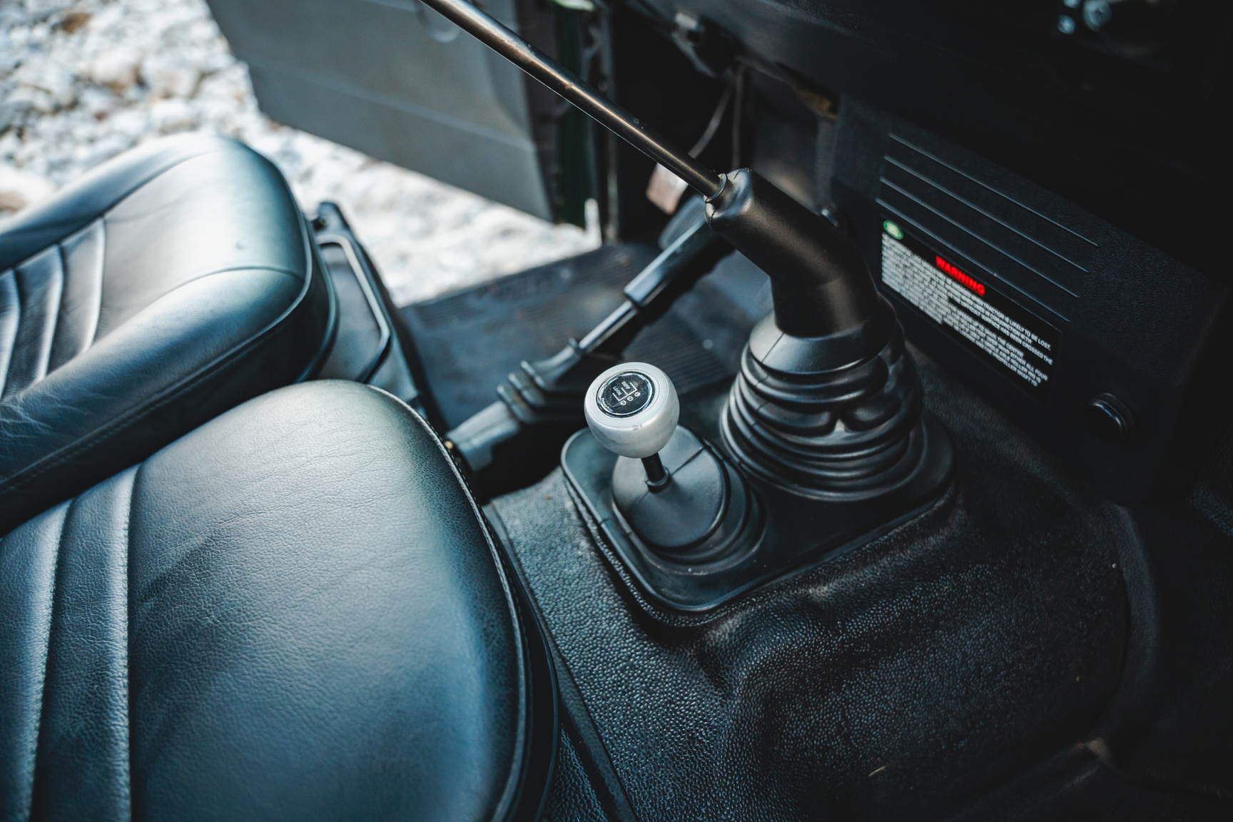 Interiörbild 2003 Land Rover Defender TD5 90 Pickup