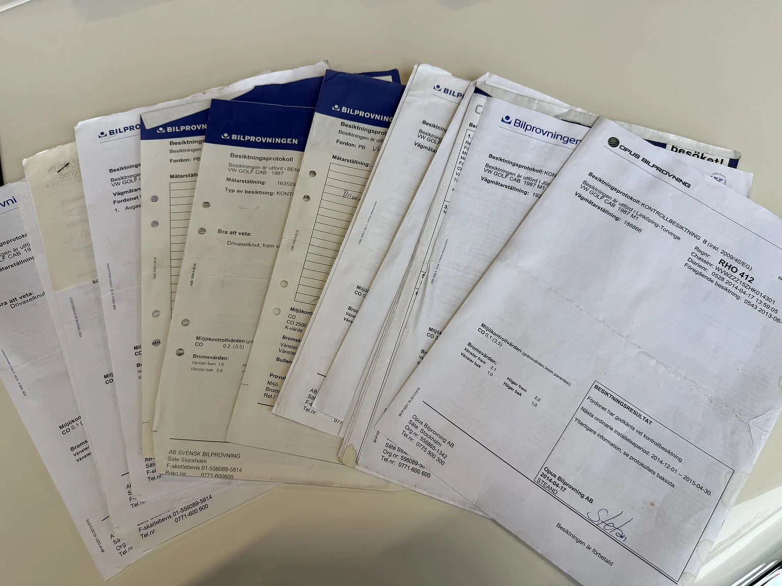 Dokumentation, 1987 VW Golf Cabriolet (17)