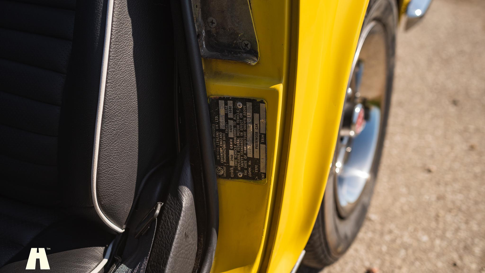 Interiörbild 1974 Triumph TR6 (34)