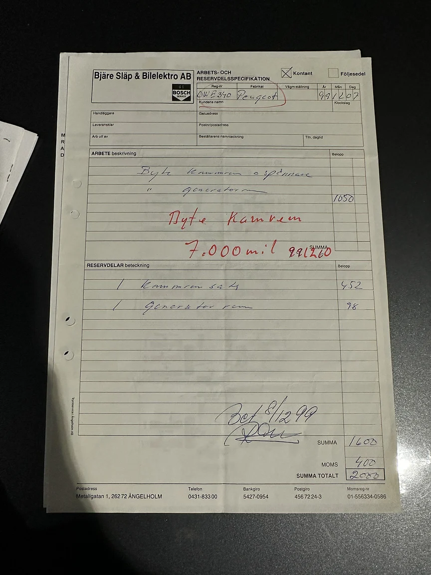 Documentation for 1991 Peugeot 405 Break SRI (24)