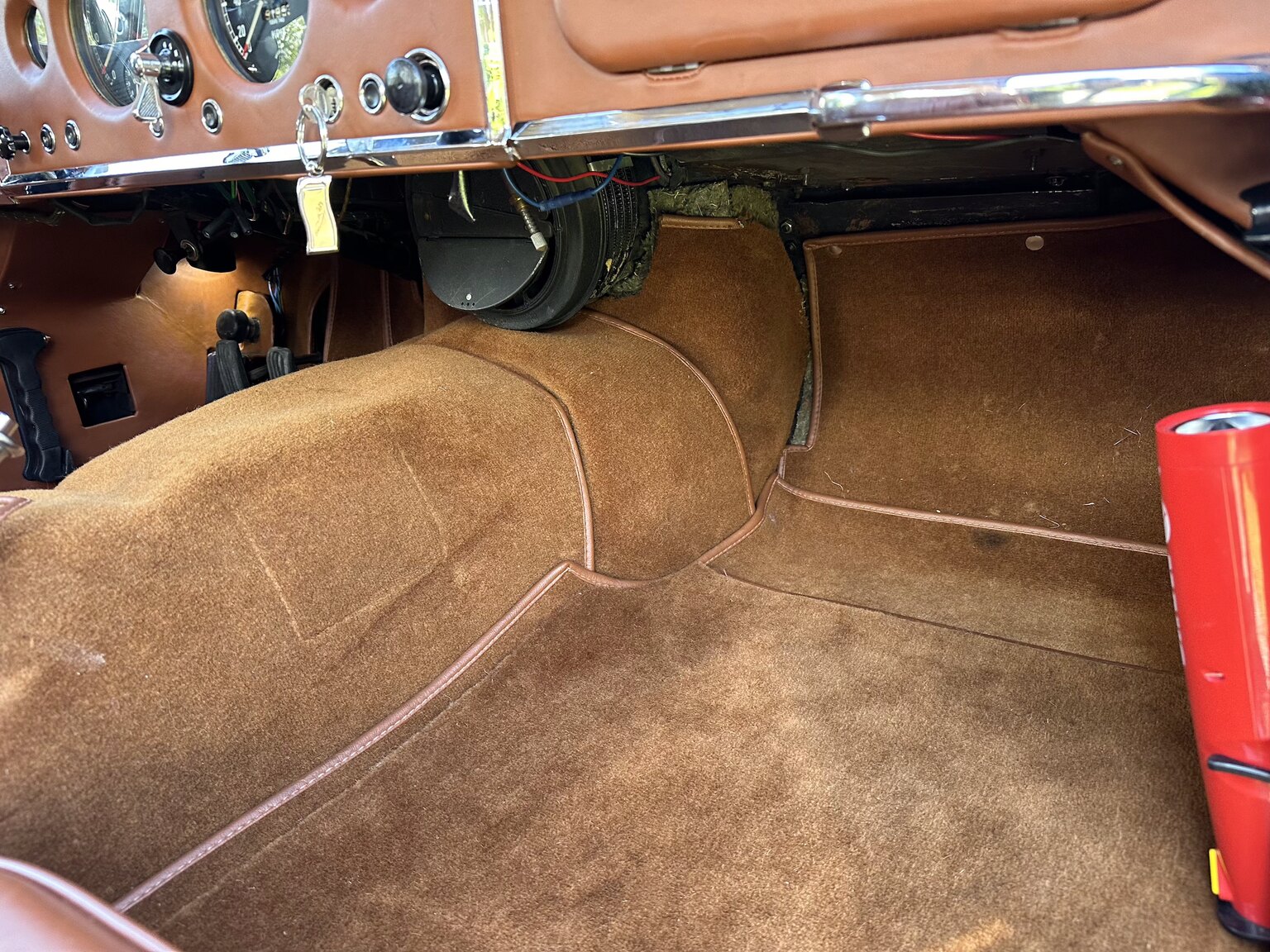 Innenraumfoto von 1958 Jaguar XK150