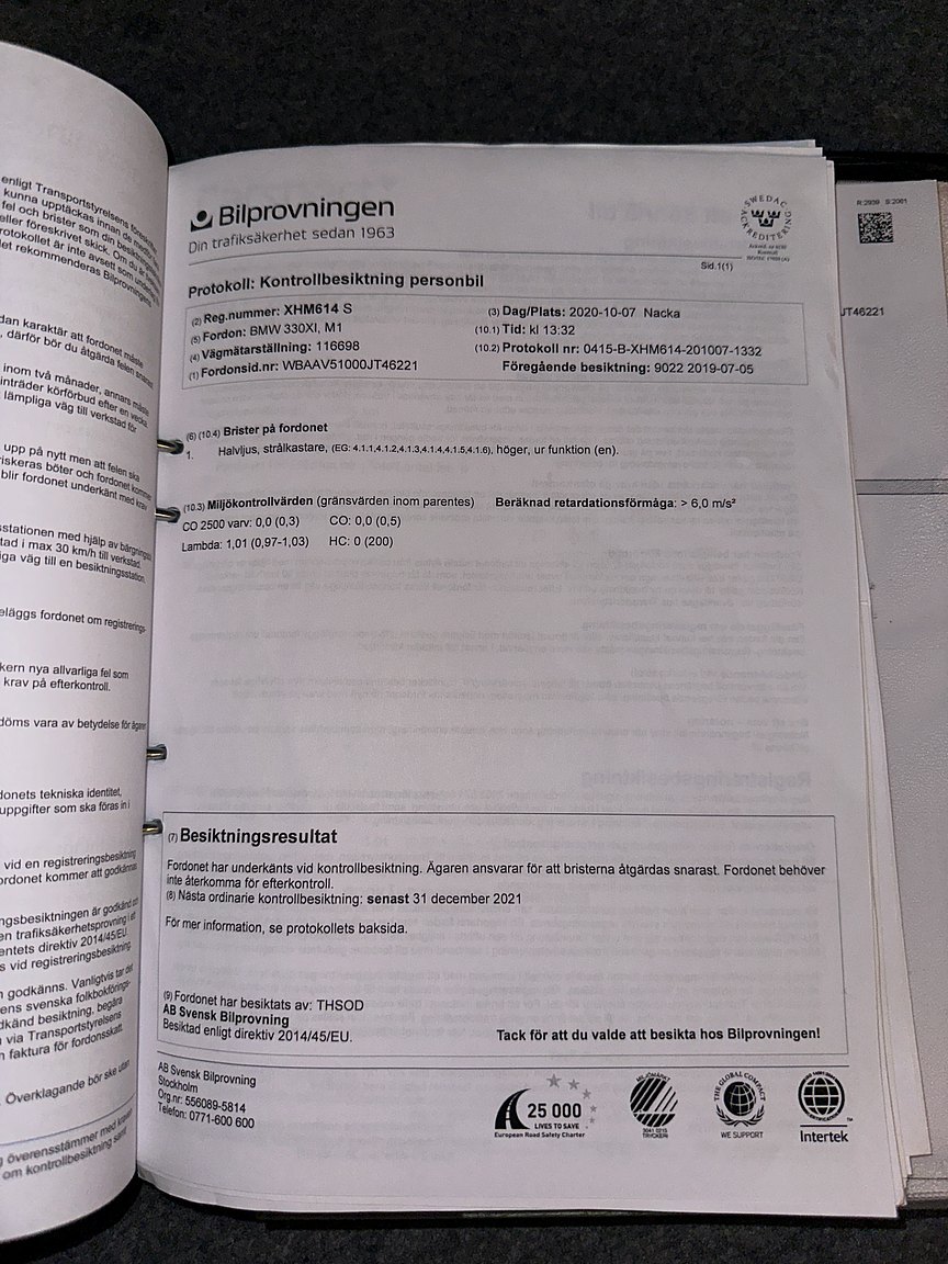 Documentation for 2001 BMW 330Xi