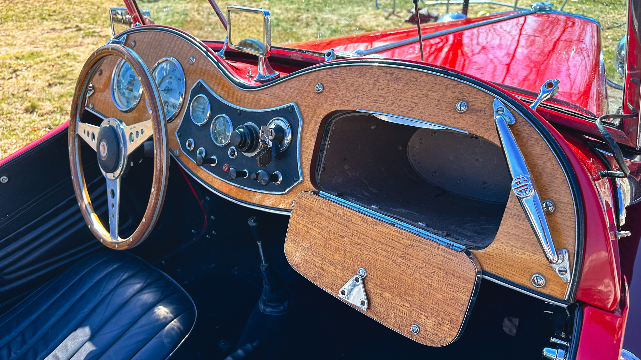 Interiörbild 1951 MG TD MIDGET