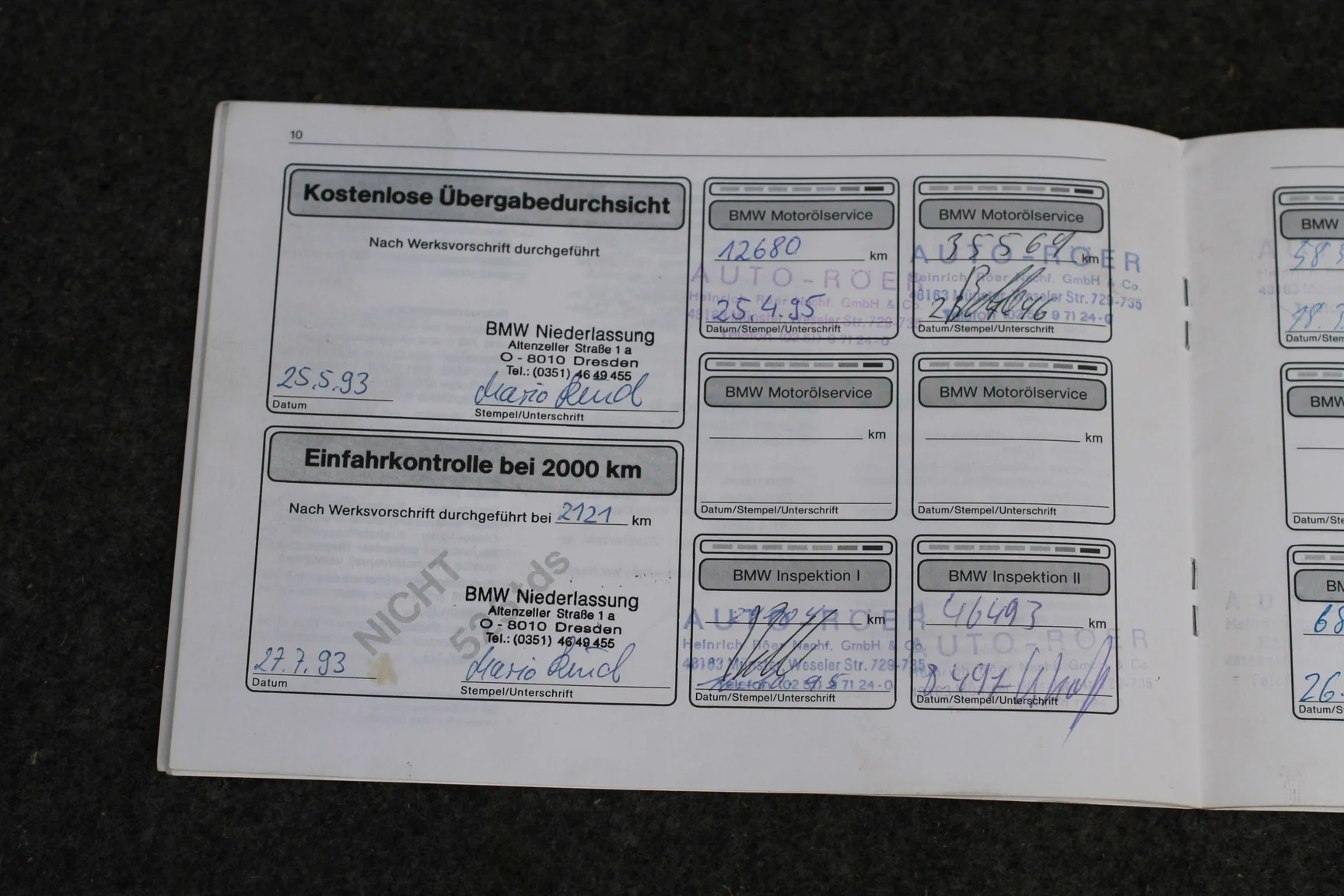 Dokumentation, 1993 BMW 540i Sedan (8)