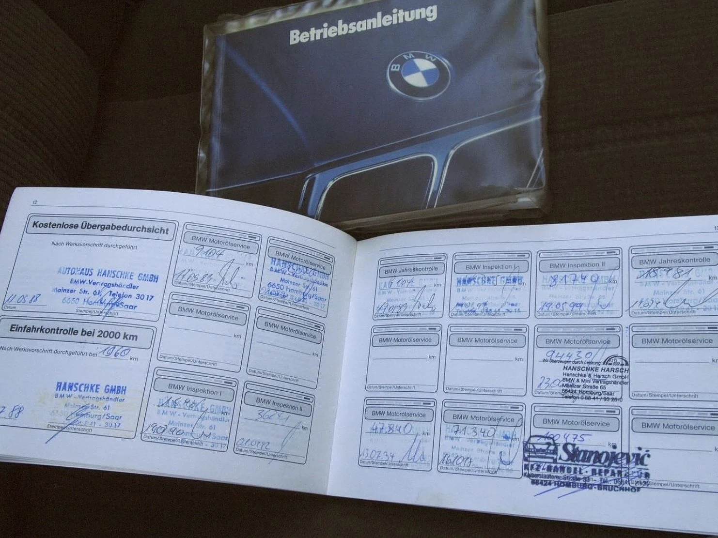 Documentation for 1988 BMW 535i - NO RESERVE (3)