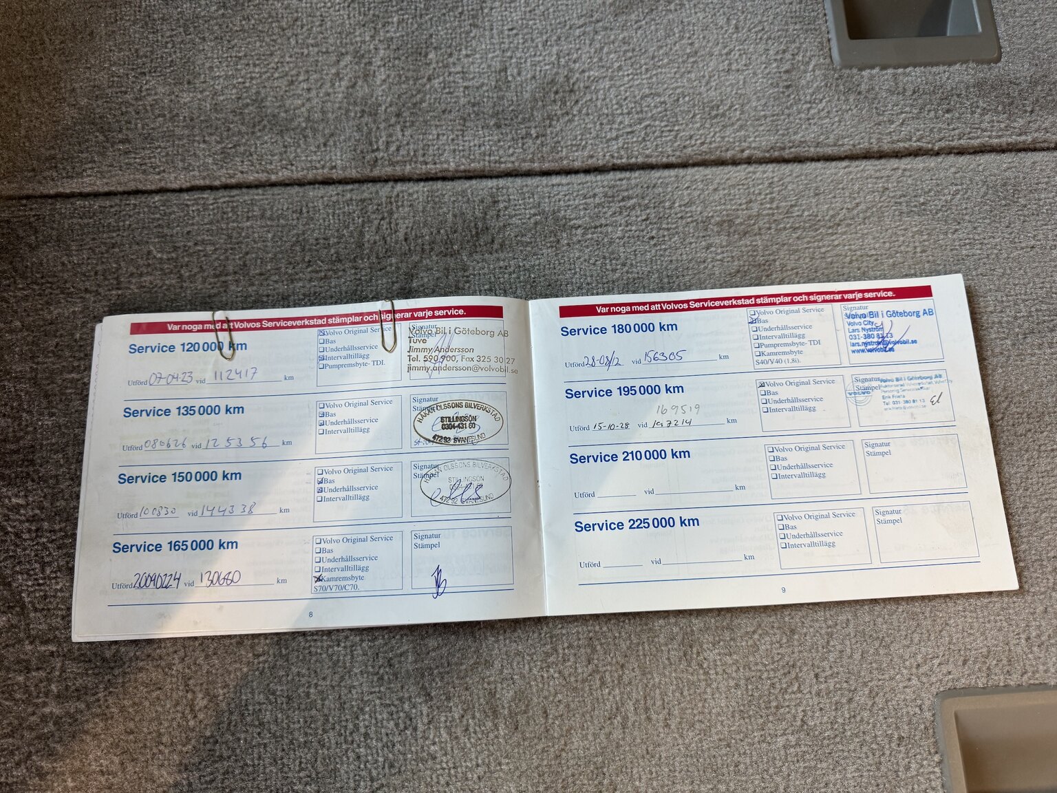 Documentation for 1999 Volvo V70 2.5 (4)