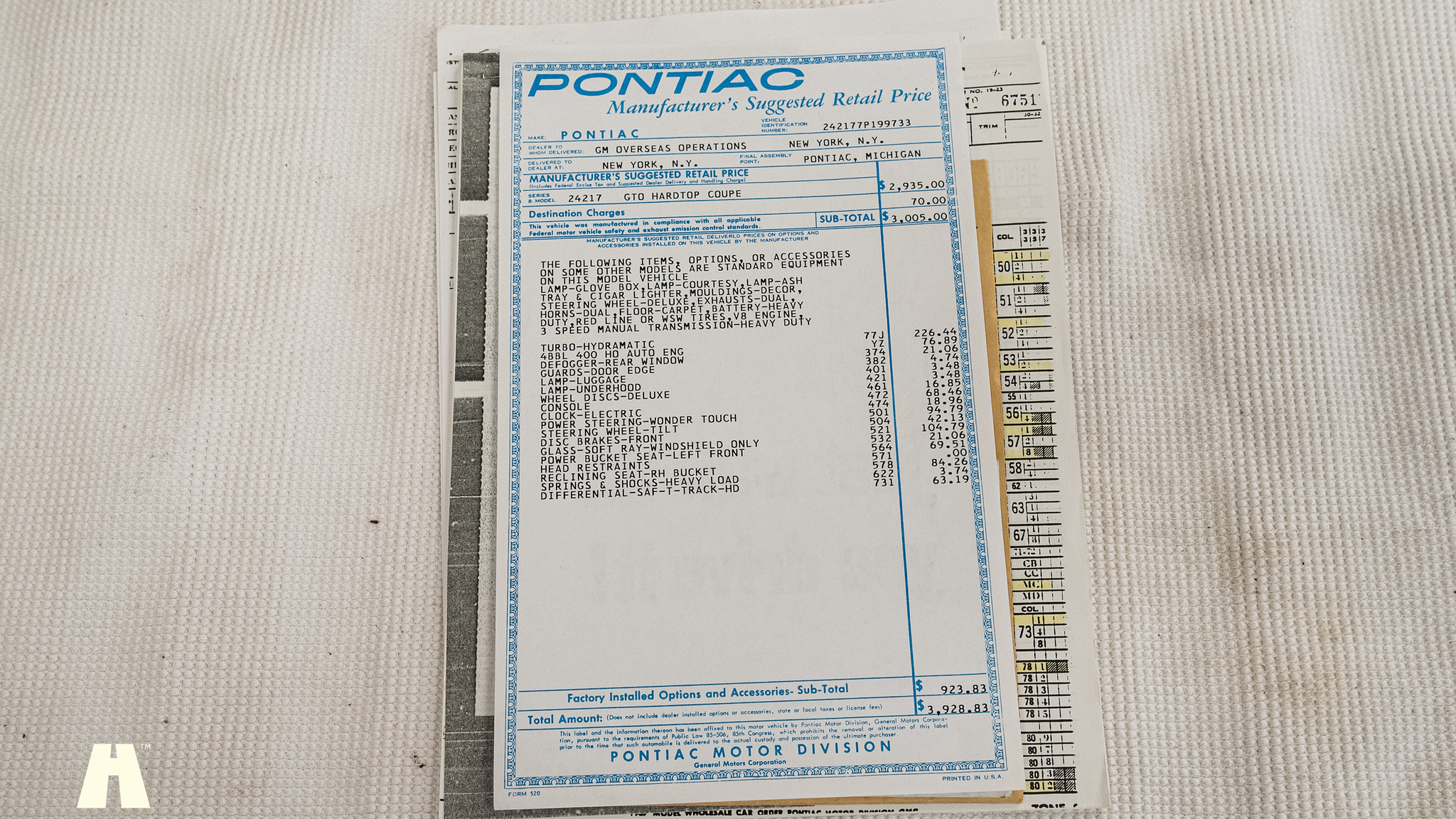 Documentation for 1967 Pontiac GTO Hardtop (23)