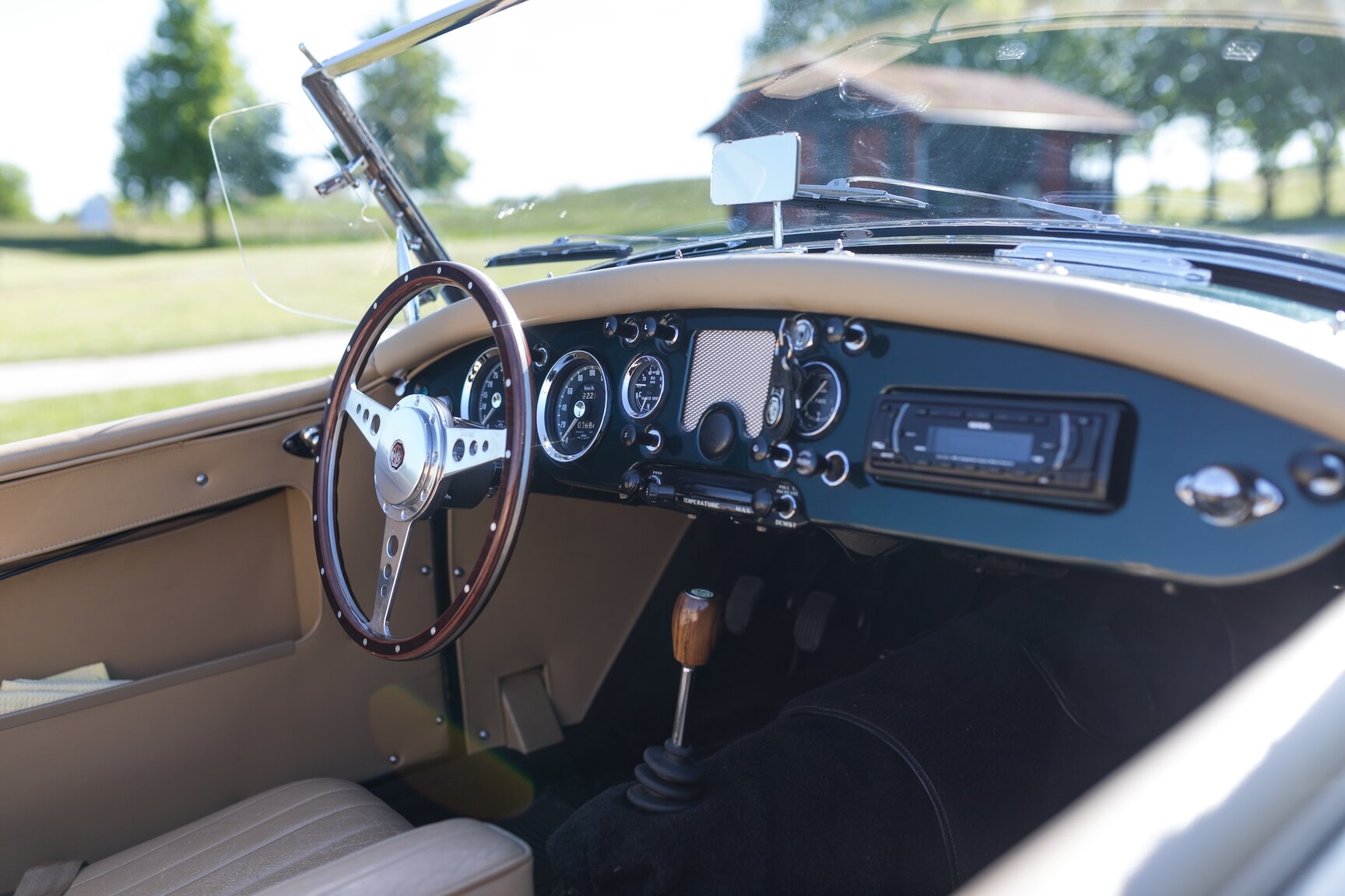 Interiörbild 1958 MG MGA 1500