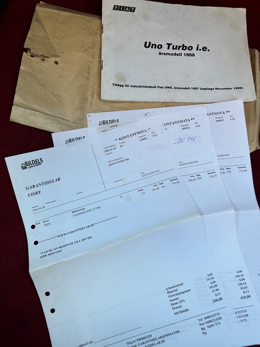 Dokumentation, 1987 Fiat UNO Turbo I.E (3)