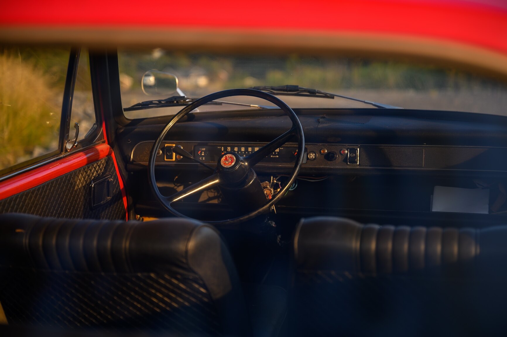 Interiörbild 1970 BMC Morris 1300 MKII