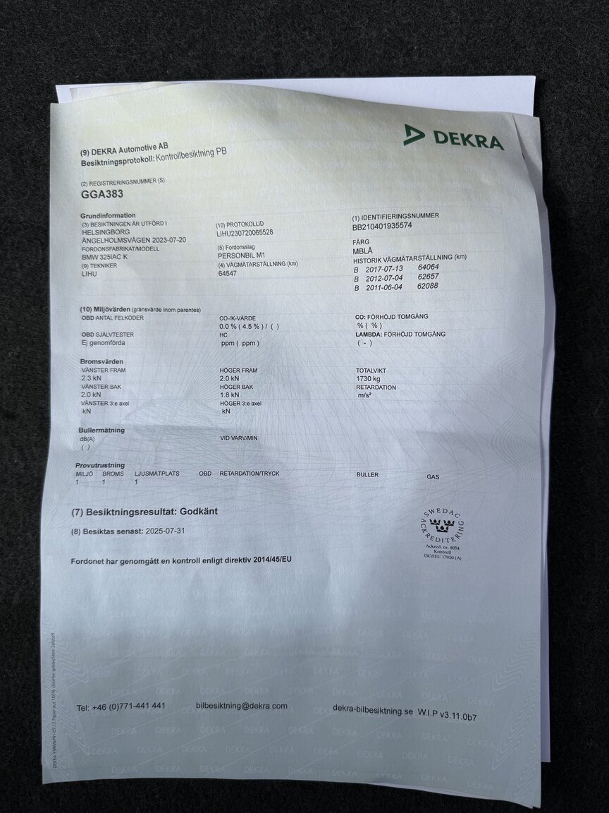 Documentation for 1987 BMW 325i Convertible