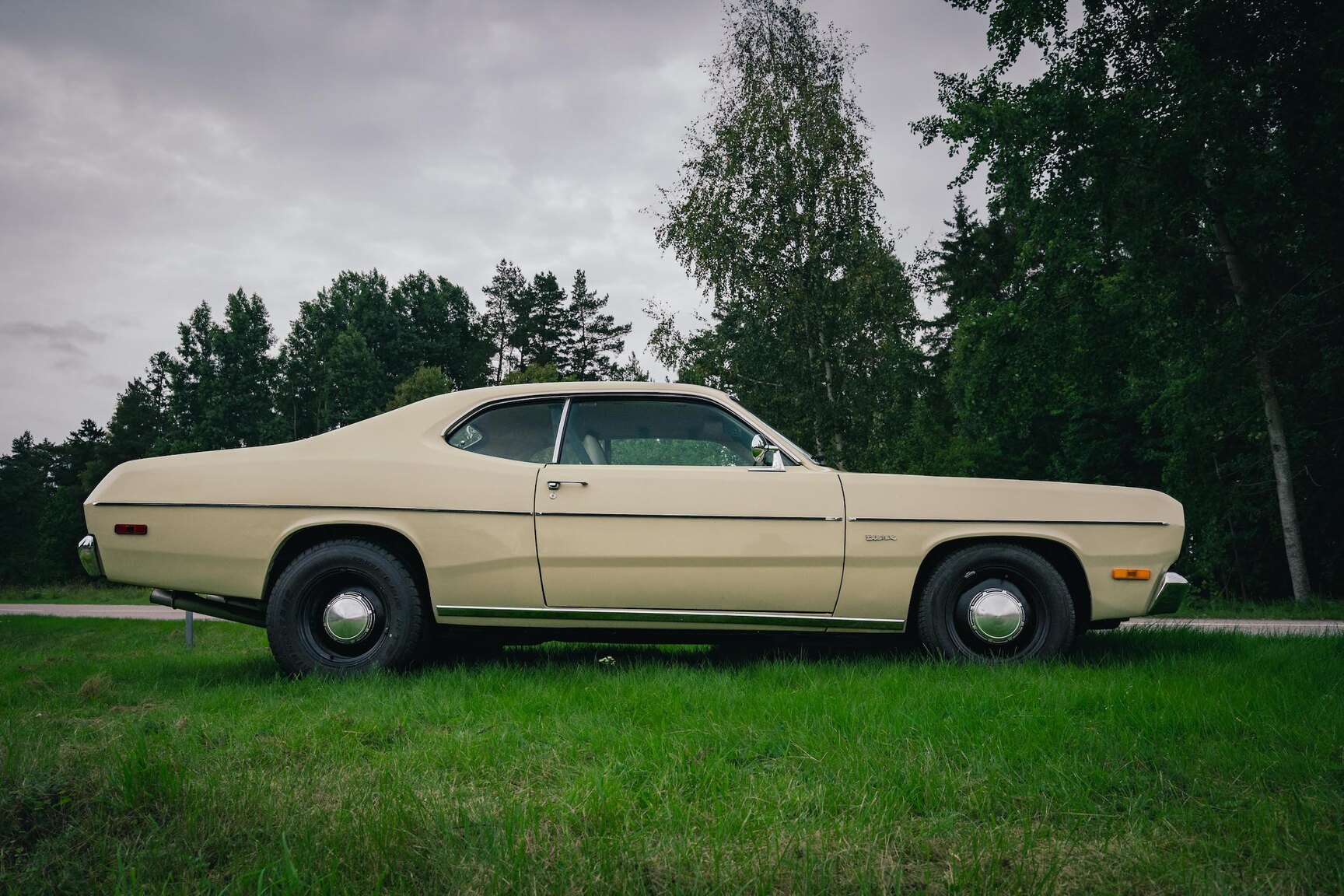 Exteriörbild på 1972 Plymouth Duster 360